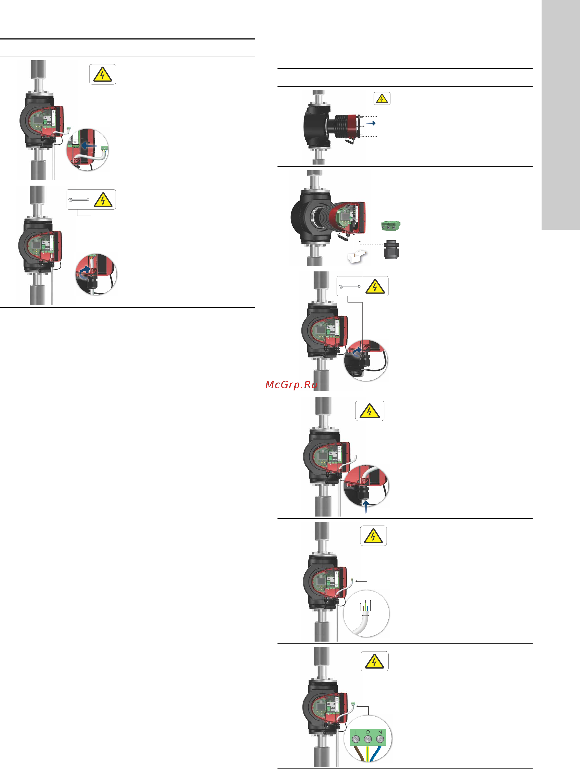 Grundfos MAGNA3 D 32-80 180 97924451 [1641/1656] توصيل مصدر إمداد الطاقة 3