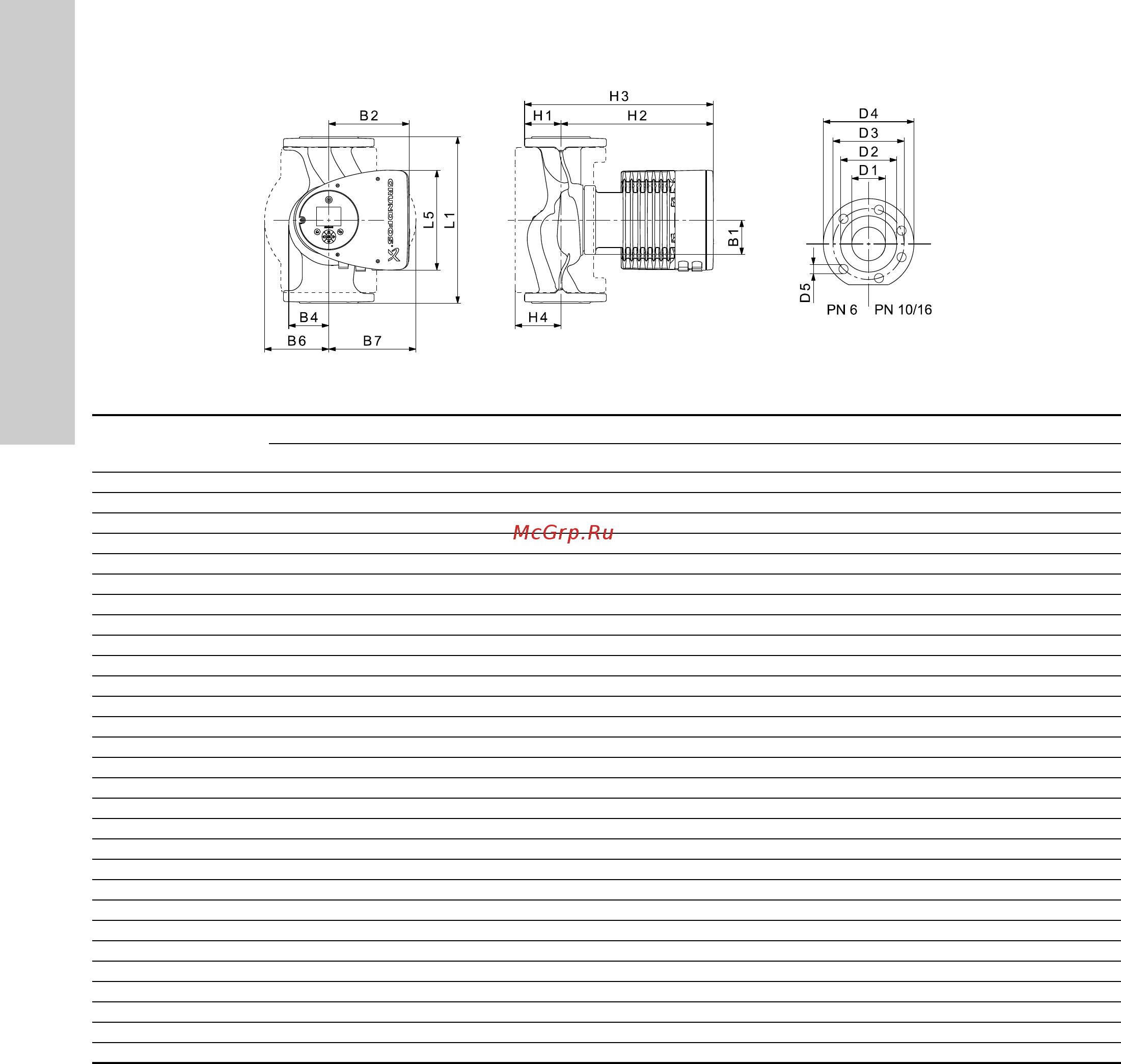 Grundfos MAGNA3 D 32-80 180 97924451 [1650/1656] Appendix