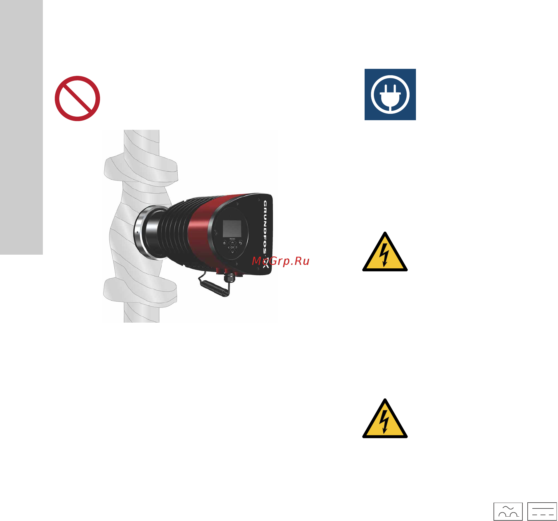 Grundfos MAGNA3 D 32-80 180 97924451 [170/1656] Elektrischer anschluss