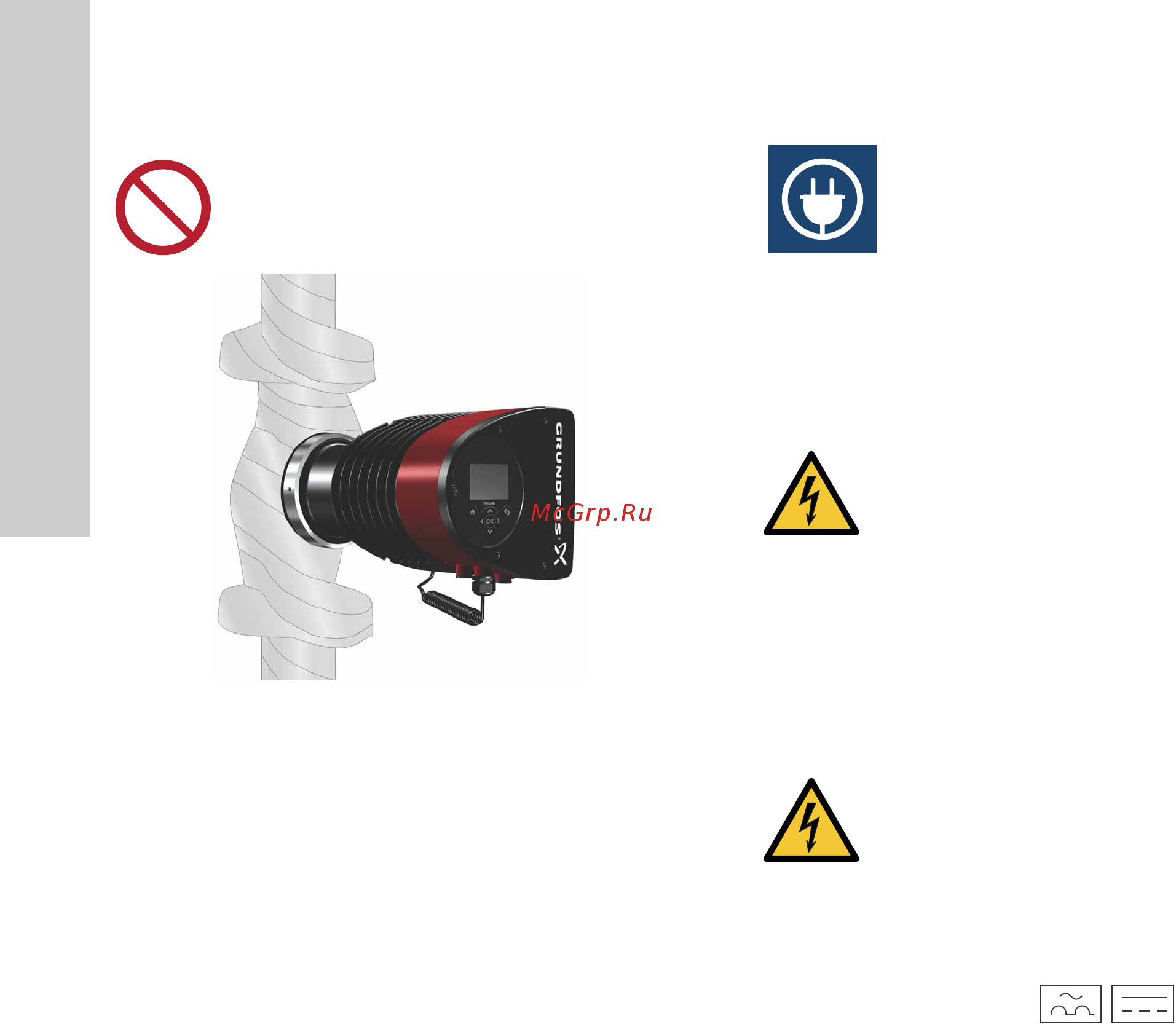 Grundfos MAGNA3 D 32-80 180 97924451 [276/1656] Elektripaigaldus