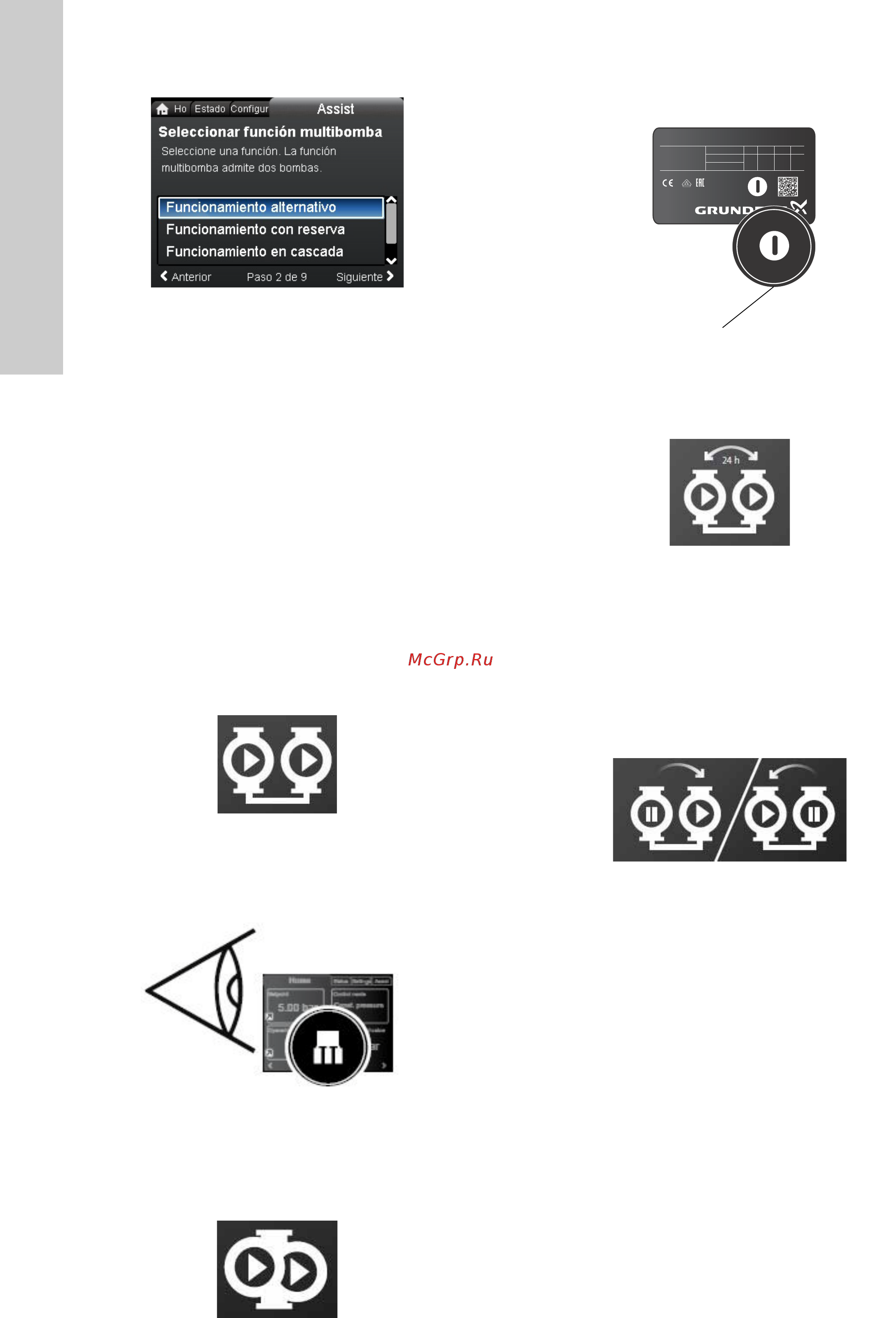 Grundfos MAGNA3 D 32-80 180 97924451 [360/1656] Configuración multibomba