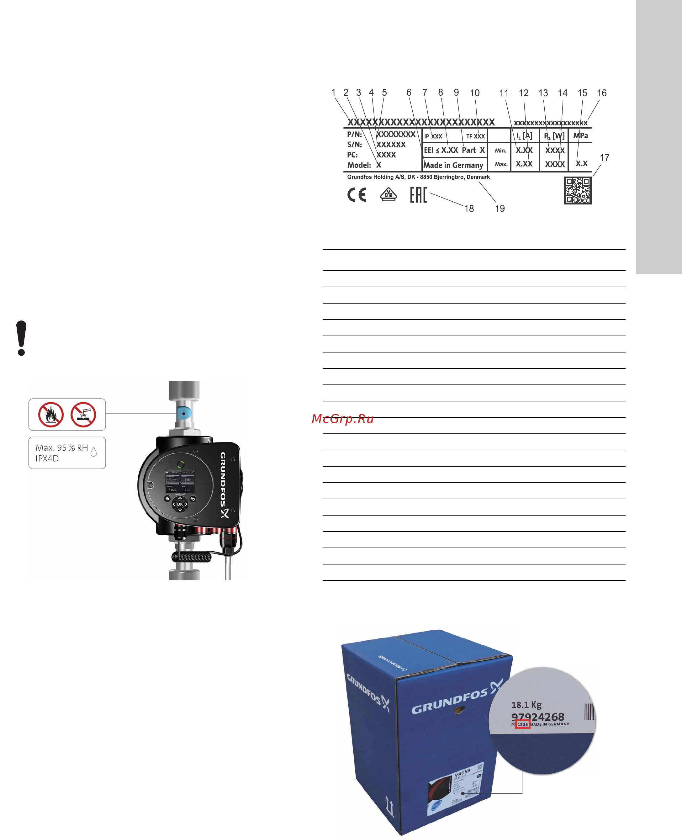Grundfos MAGNA3 D 32-80 180 97924451 [389/1656] Glykoli