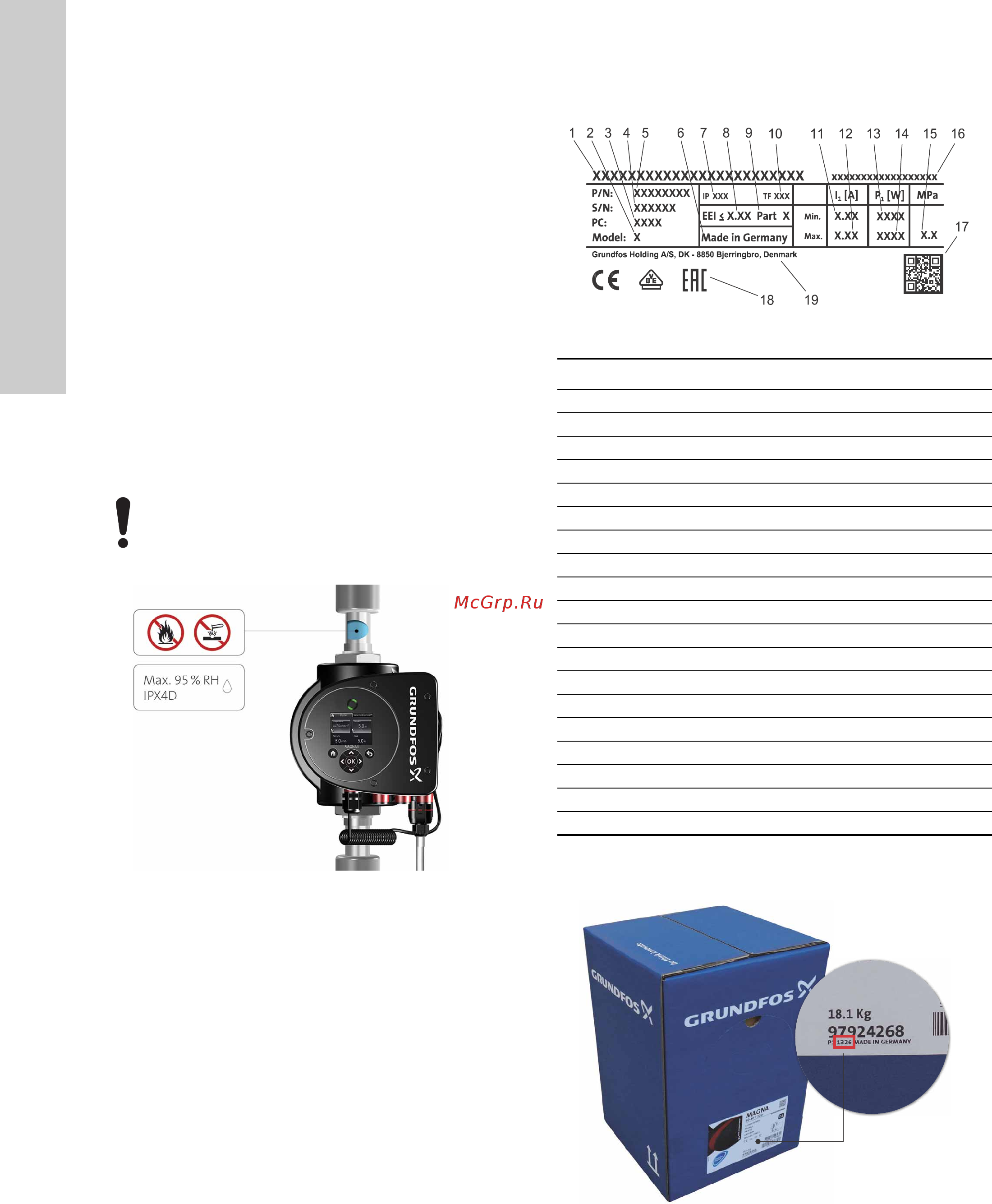 Grundfos MAGNA3 D 32-80 180 97924451 [442/1656] Glycol