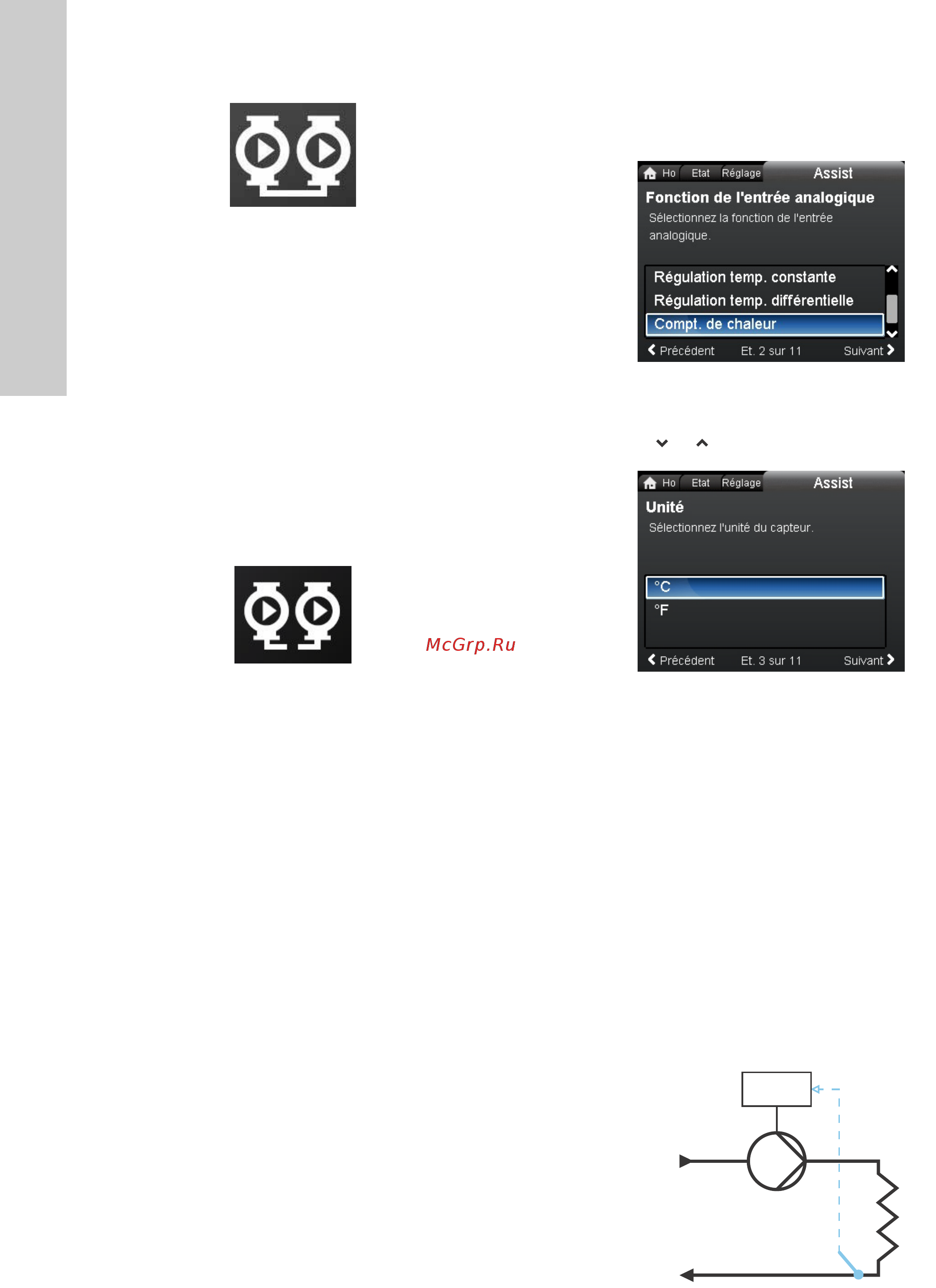 Grundfos MAGNA3 D 32-80 180 97924451 [468/1656] Connexions externes dans une installation multipompe