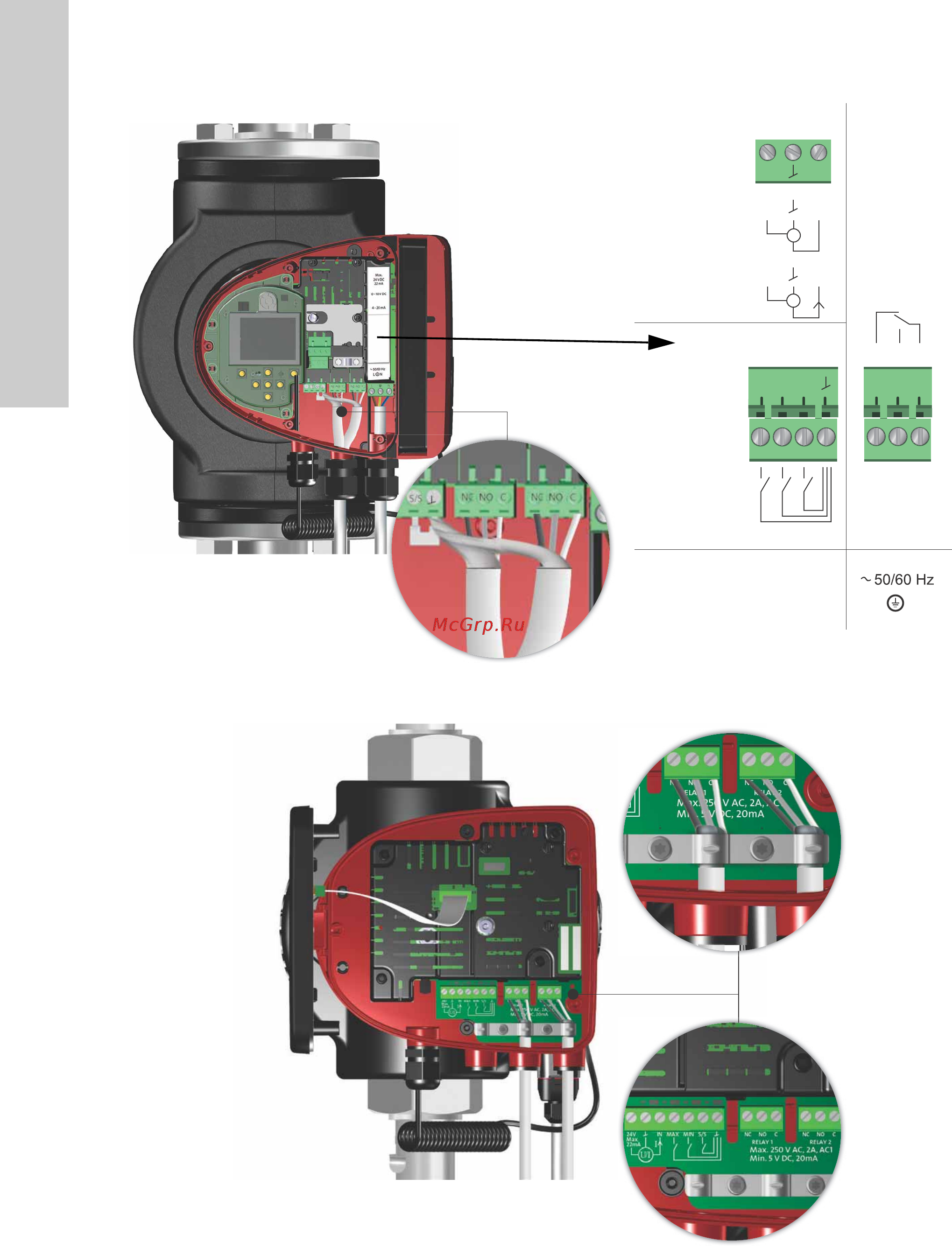 Grundfos MAGNA3 D 32-80 180 97924451 [604/1656] Külső csatlakozások