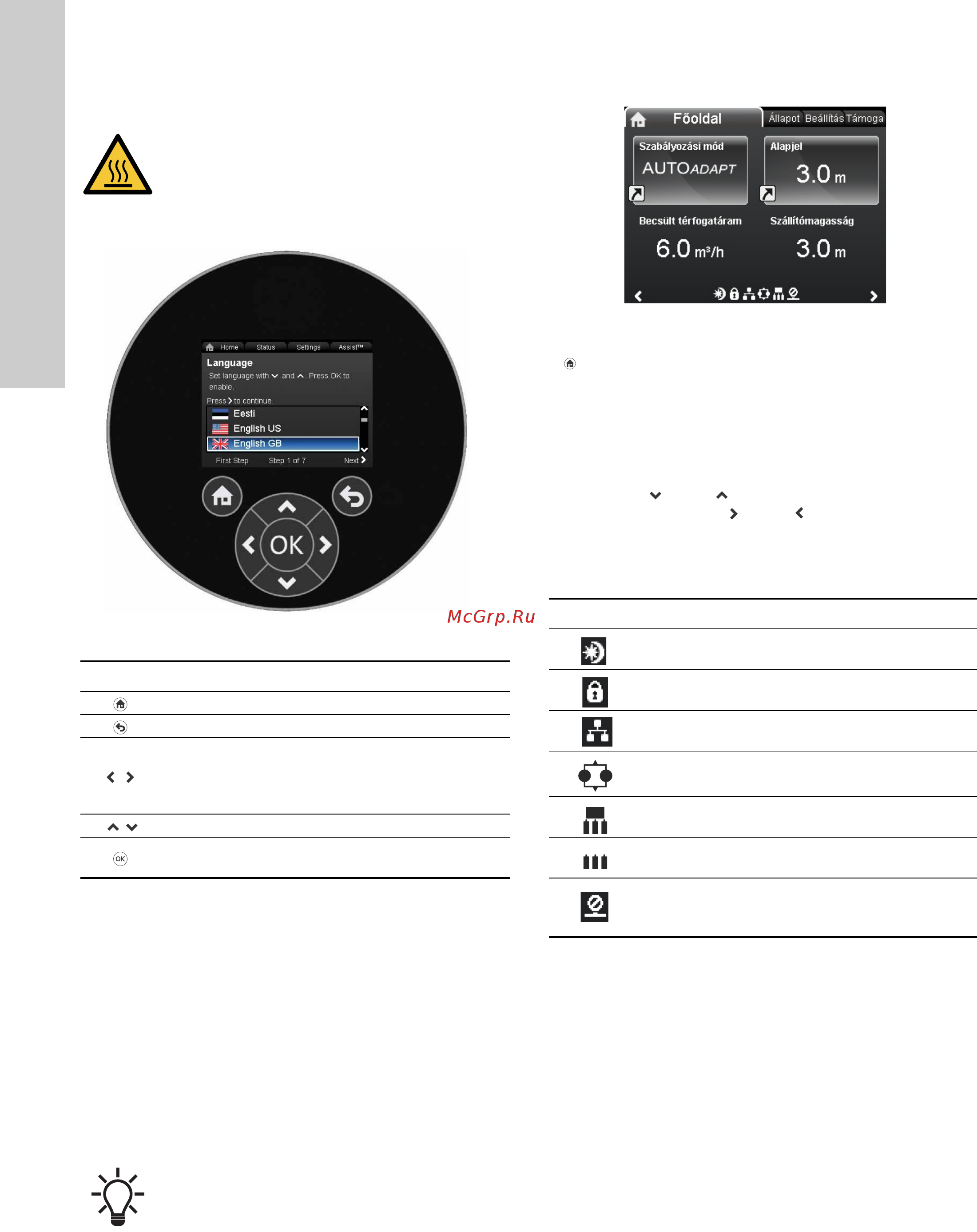 Grundfos MAGNA3 D 32-80 180 97924451 [610/1656] A termék üzemeltetése