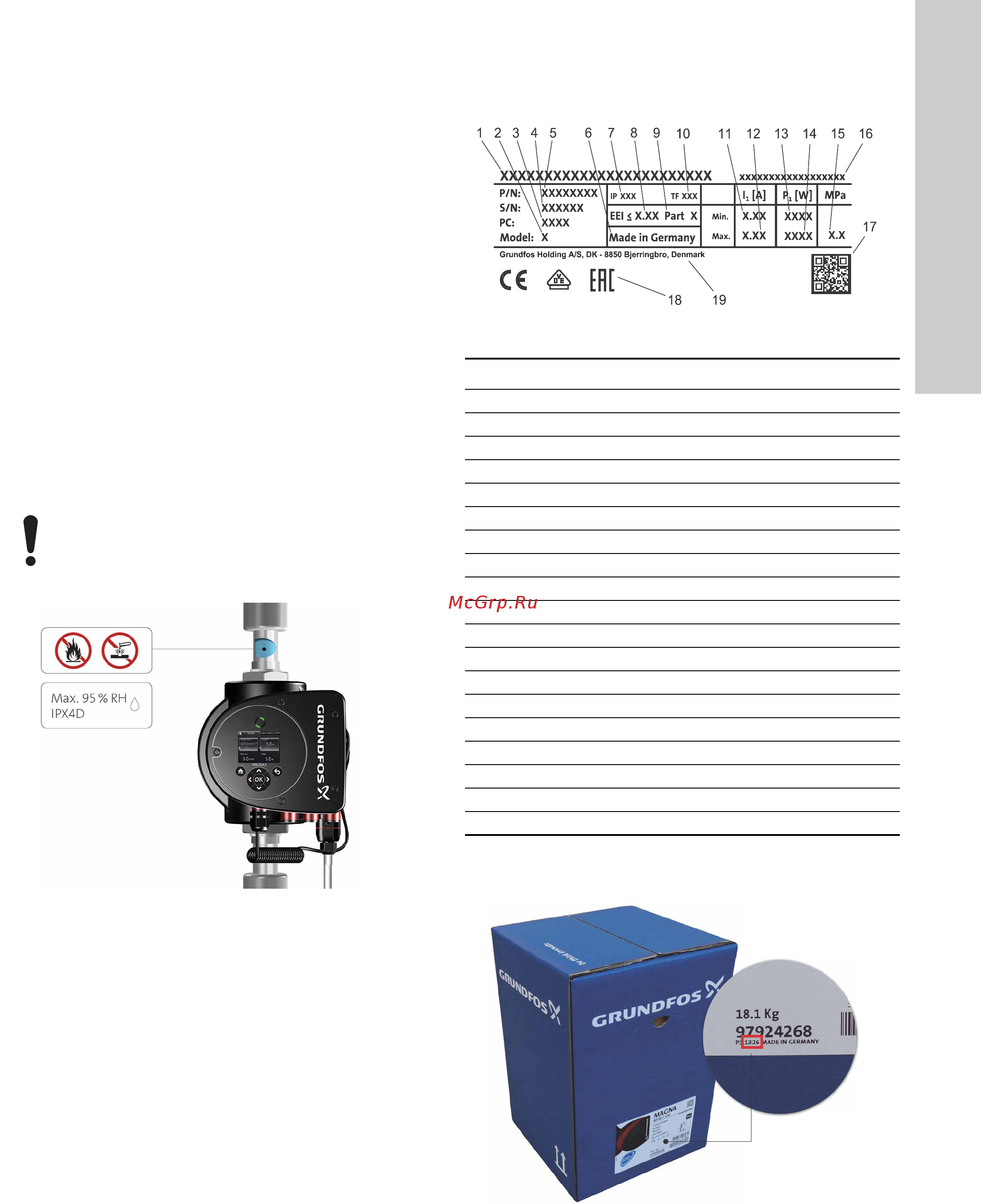 Grundfos MAGNA3 D 32-80 180 97924451 [813/1656] Glycol