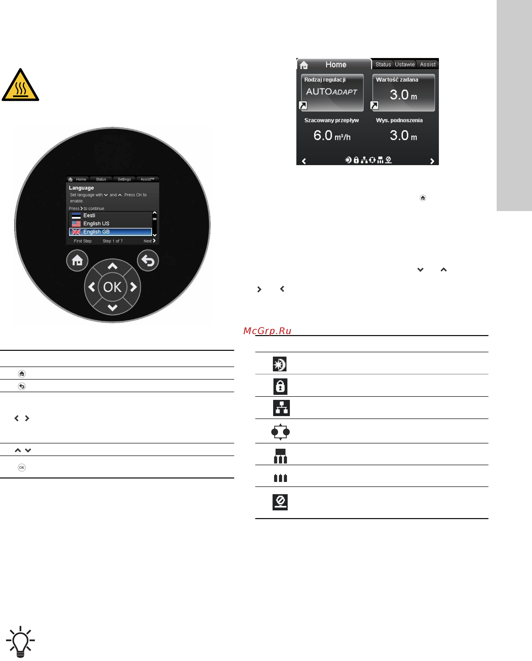 Grundfos MAGNA3 D 32-80 180 97924451 [875/1656] Obsługa produktu