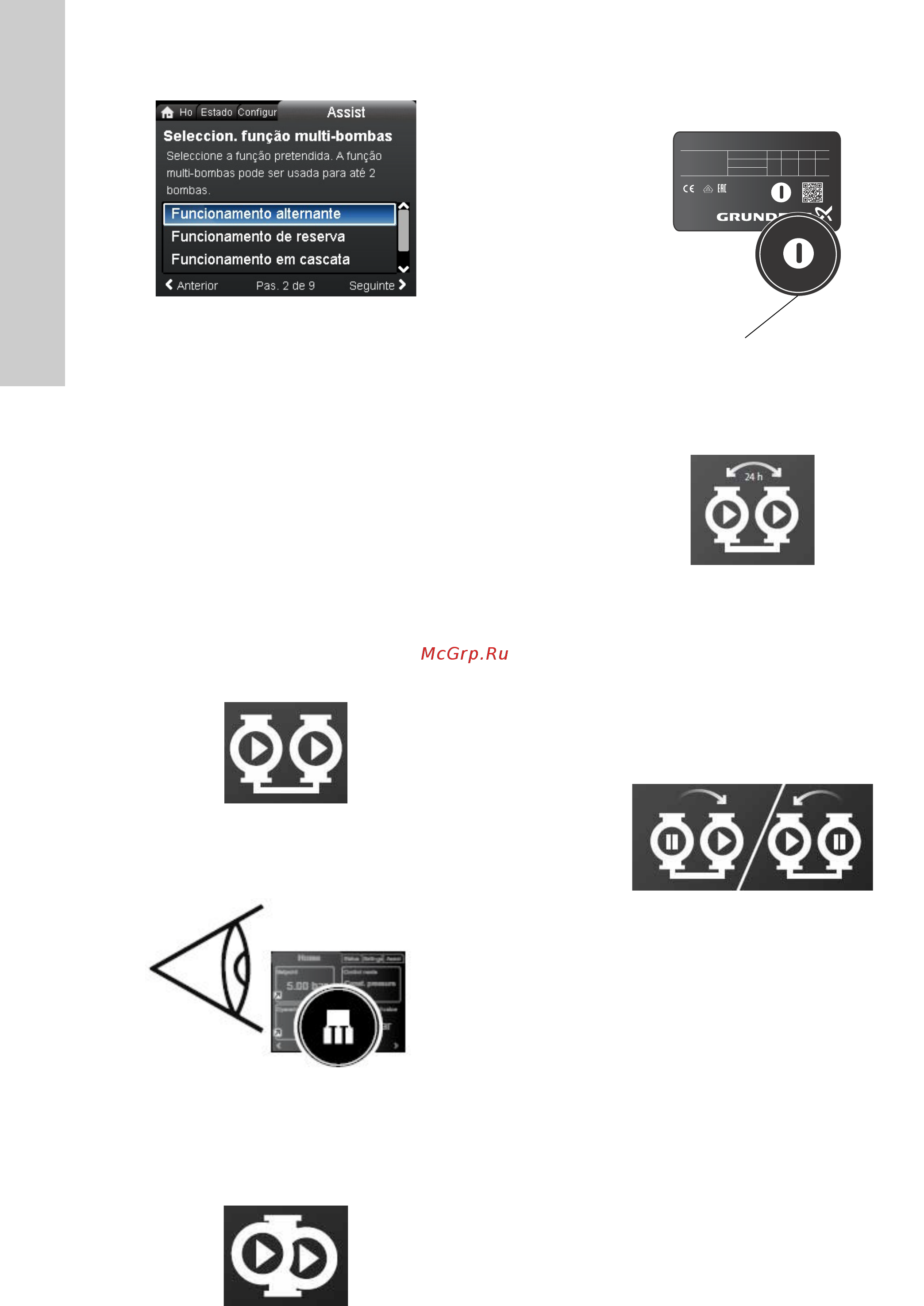 Grundfos MAGNA3 D 32-80 180 97924451 [944/1656] Configuração multi bombas