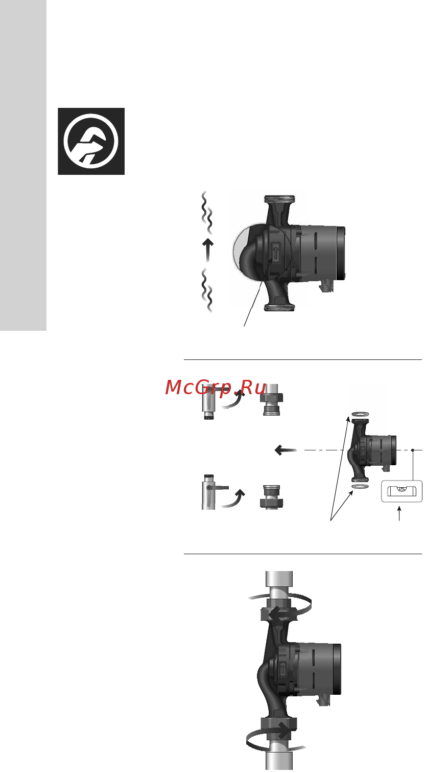 Grundfos ALPHA3 25-80 130 98890764 [16/124] Монтаж