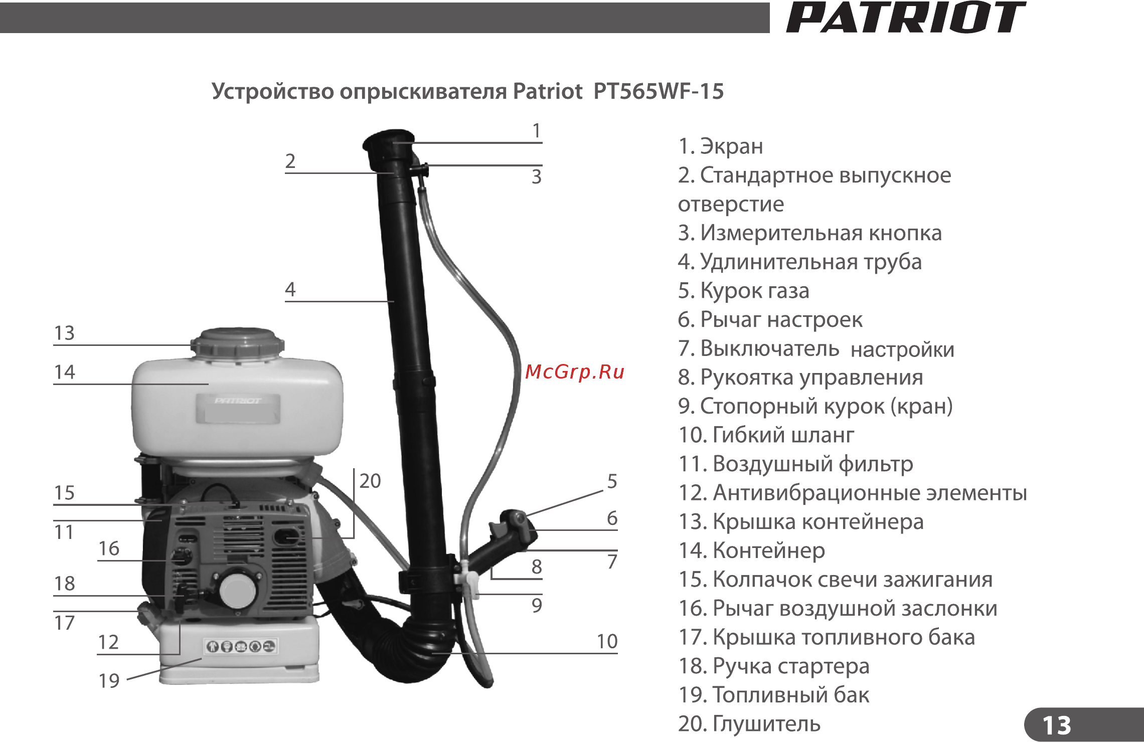 Patriot pT 888A 755302499 [13/36] Страница 13