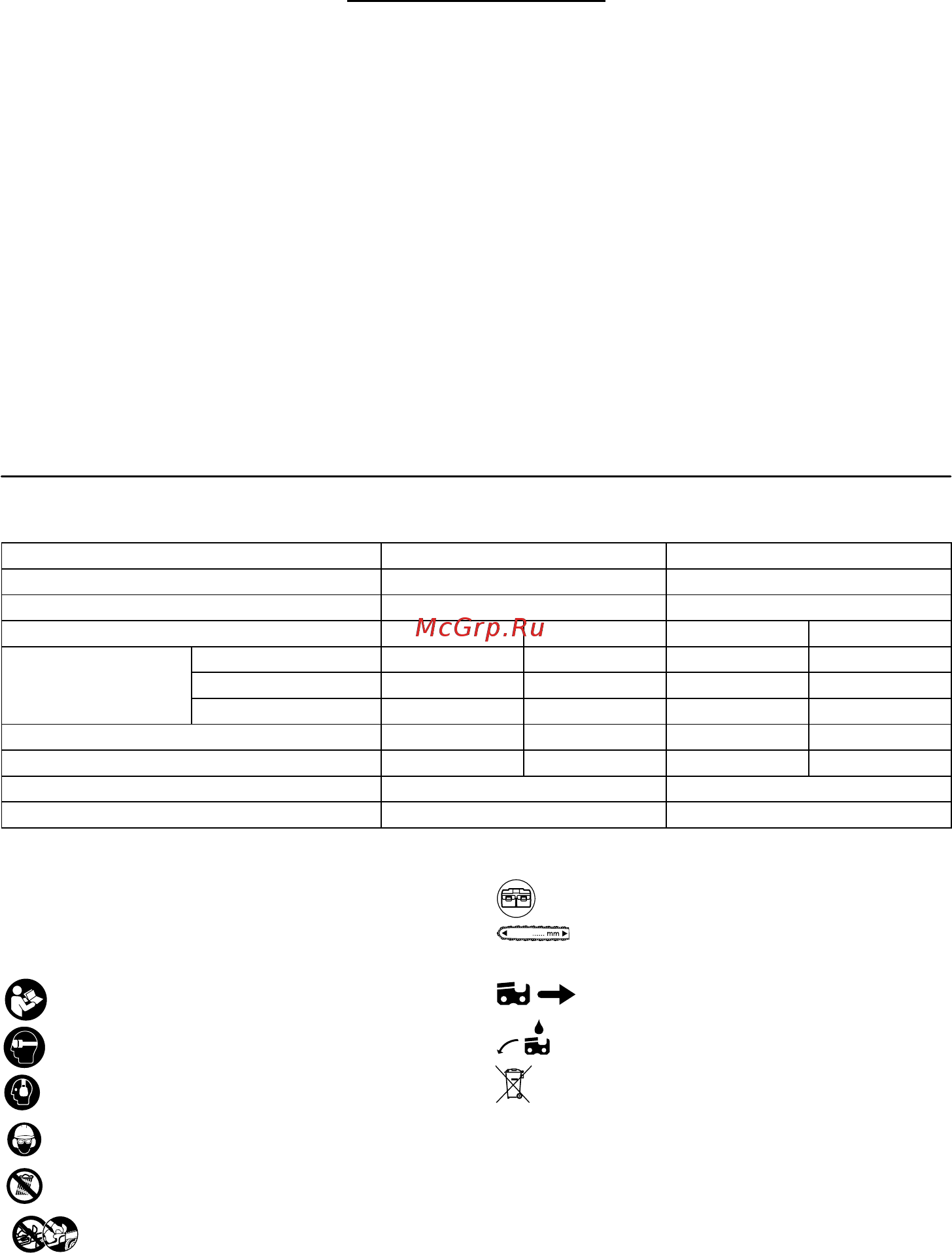 Makita BUC250RDE [5/104] Specifications