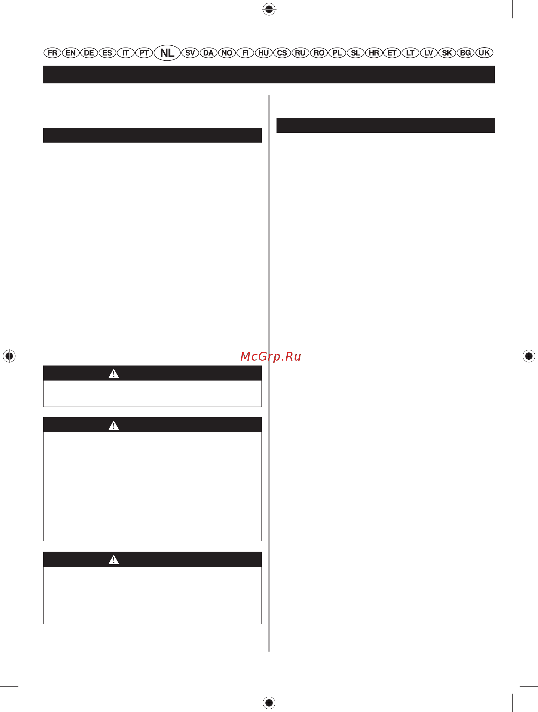 Ryobi RBC52FSBO 5133002544 [101/396] Nederlands vertaling van de originele instructies