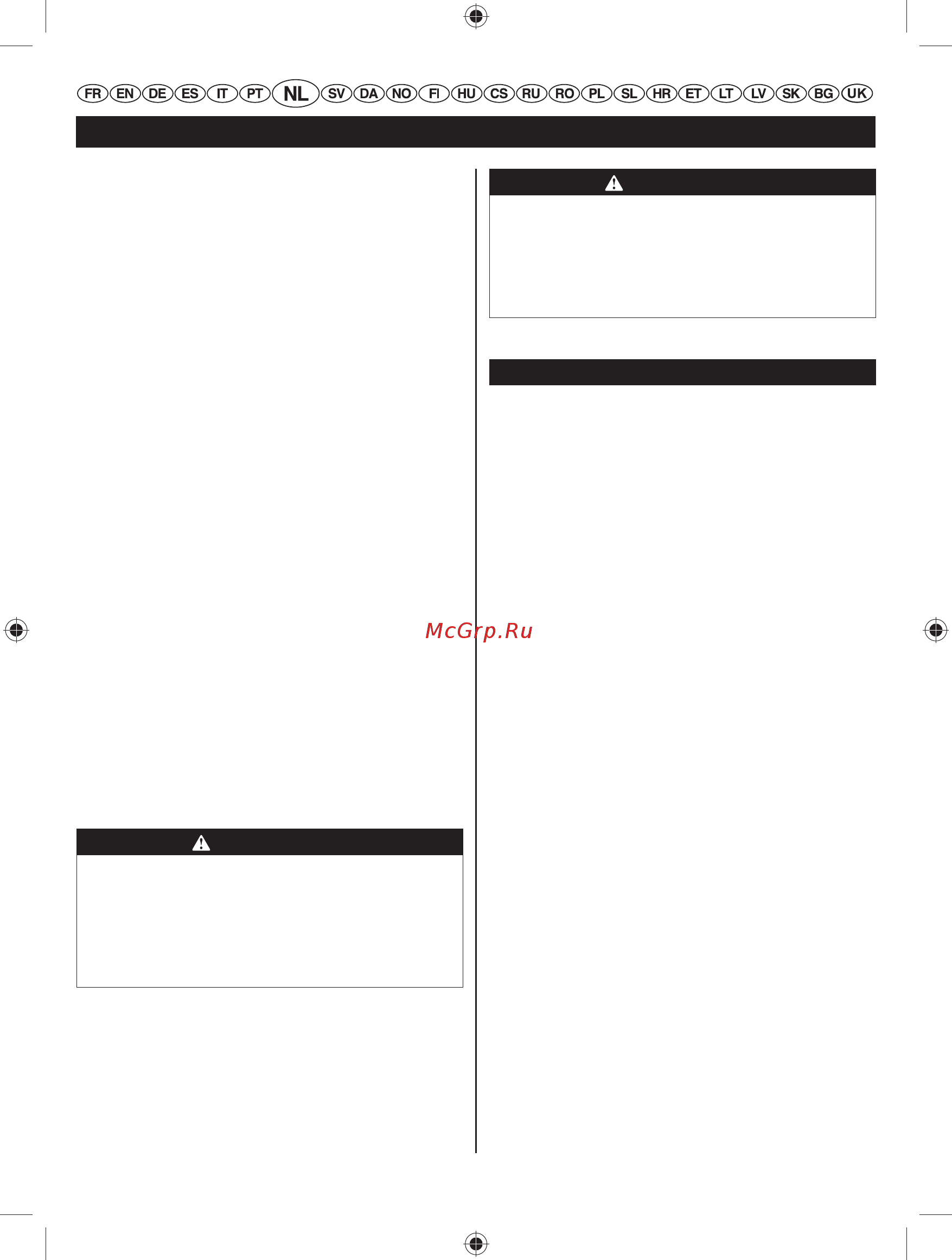 Ryobi RBC52FSBO 5133002544 [102/396] Nederlands vertaling van de originele instructies