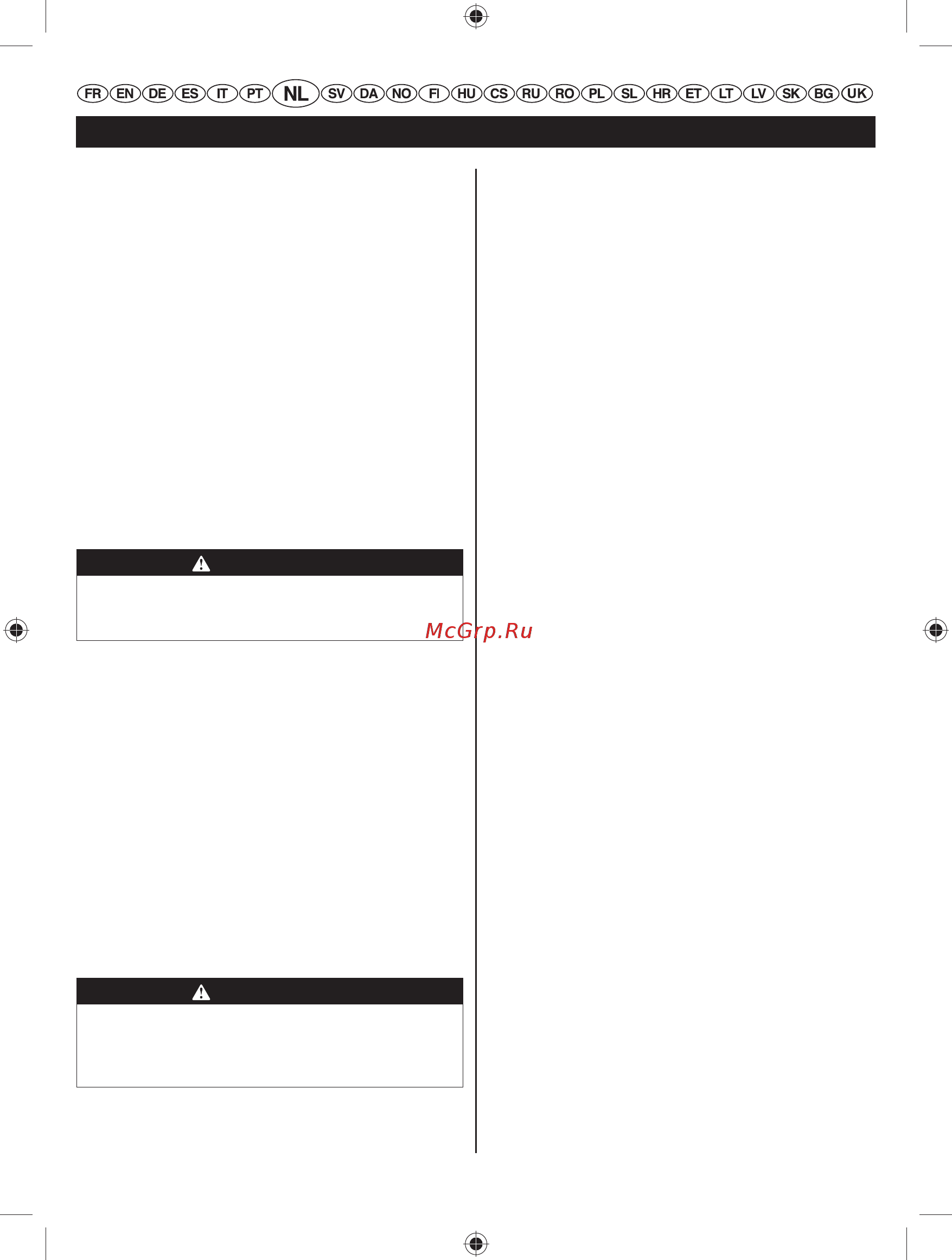 Ryobi RBC52FSBO 5133002544 [109/396] Nederlands vertaling van de originele instructies