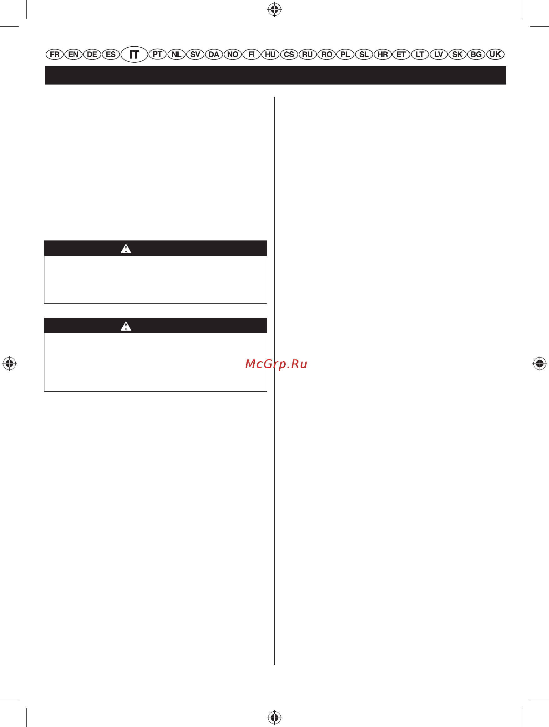 Ryobi RBC52FSBO 5133002544 [81/396] Italiano traduzione dalle istruzioni originali