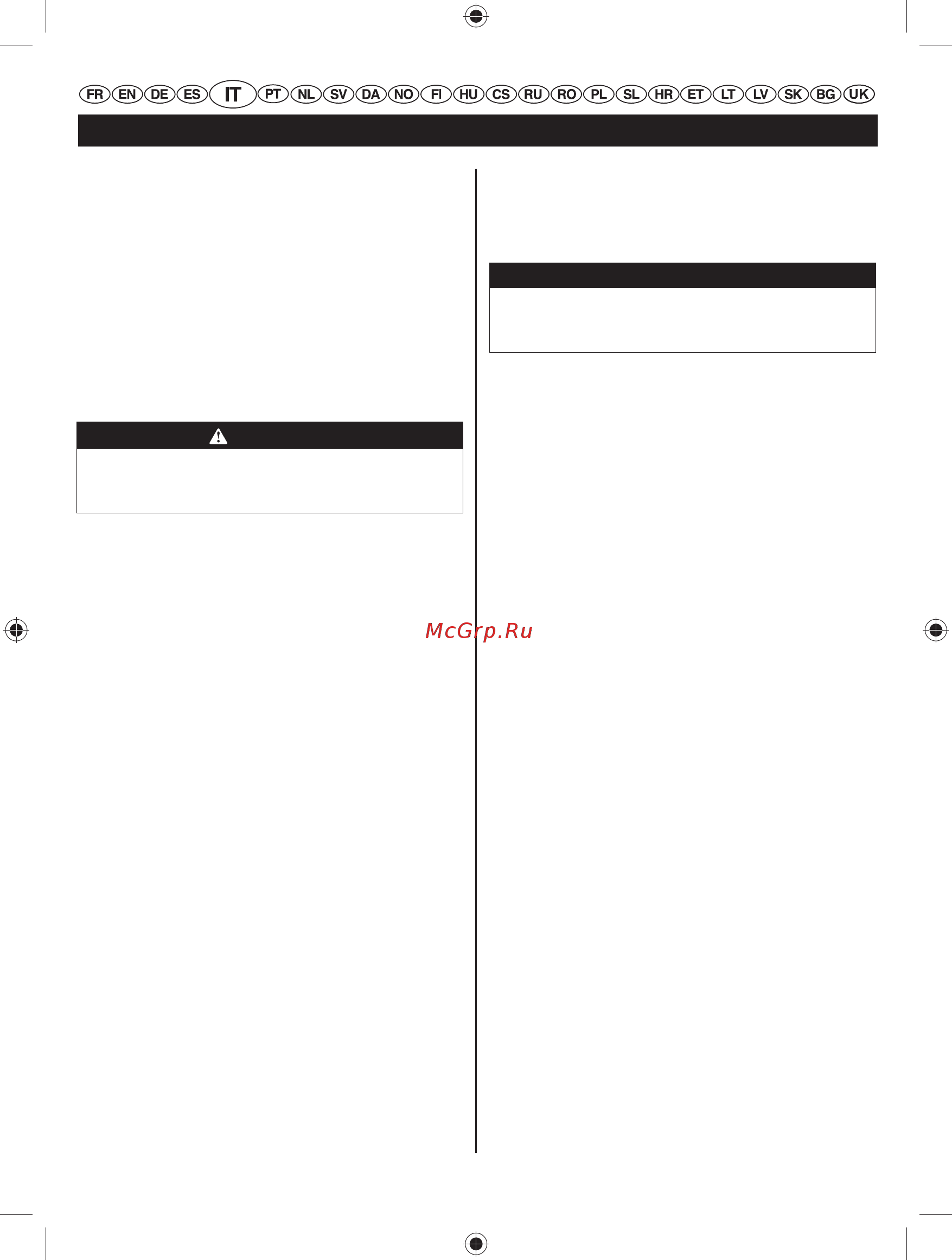 Ryobi RBC52FSBO 5133002544 [84/396] Italiano traduzione dalle istruzioni originali