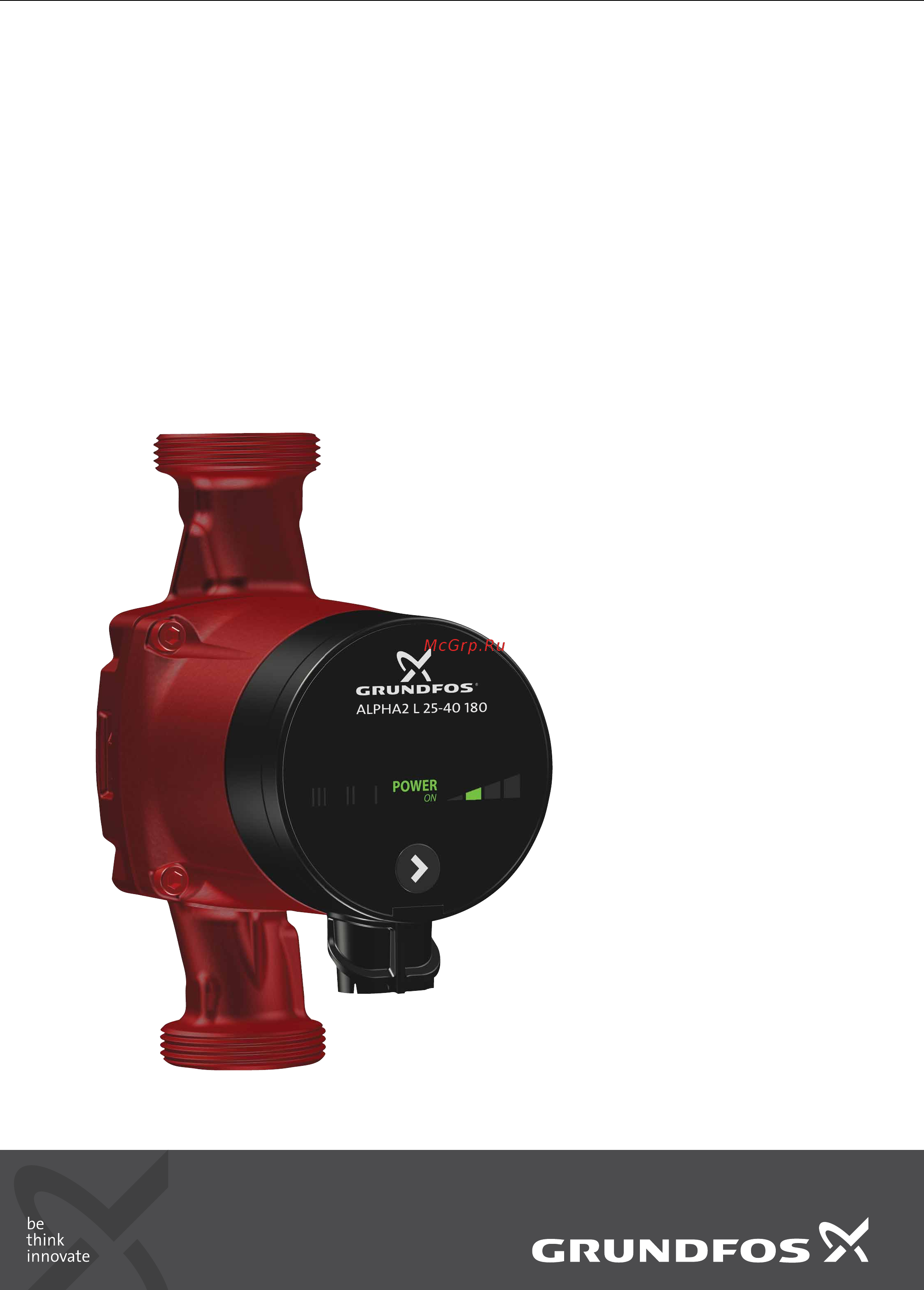 Grundfos ALPHA2 L 25-60 180 98286490 Инструкция по эксплуатации онлайн