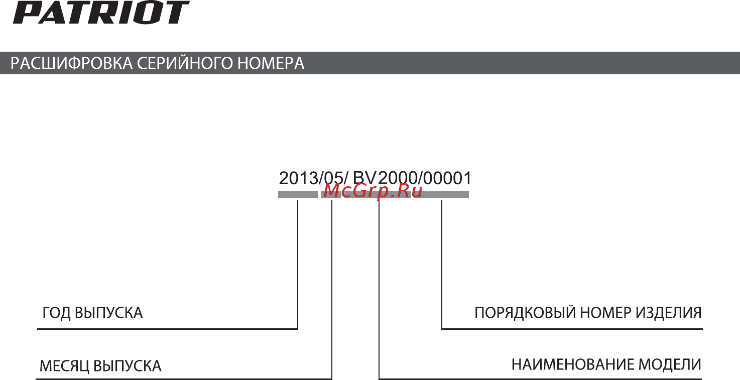 Patriot BV 2000E [12/16] Страница 12