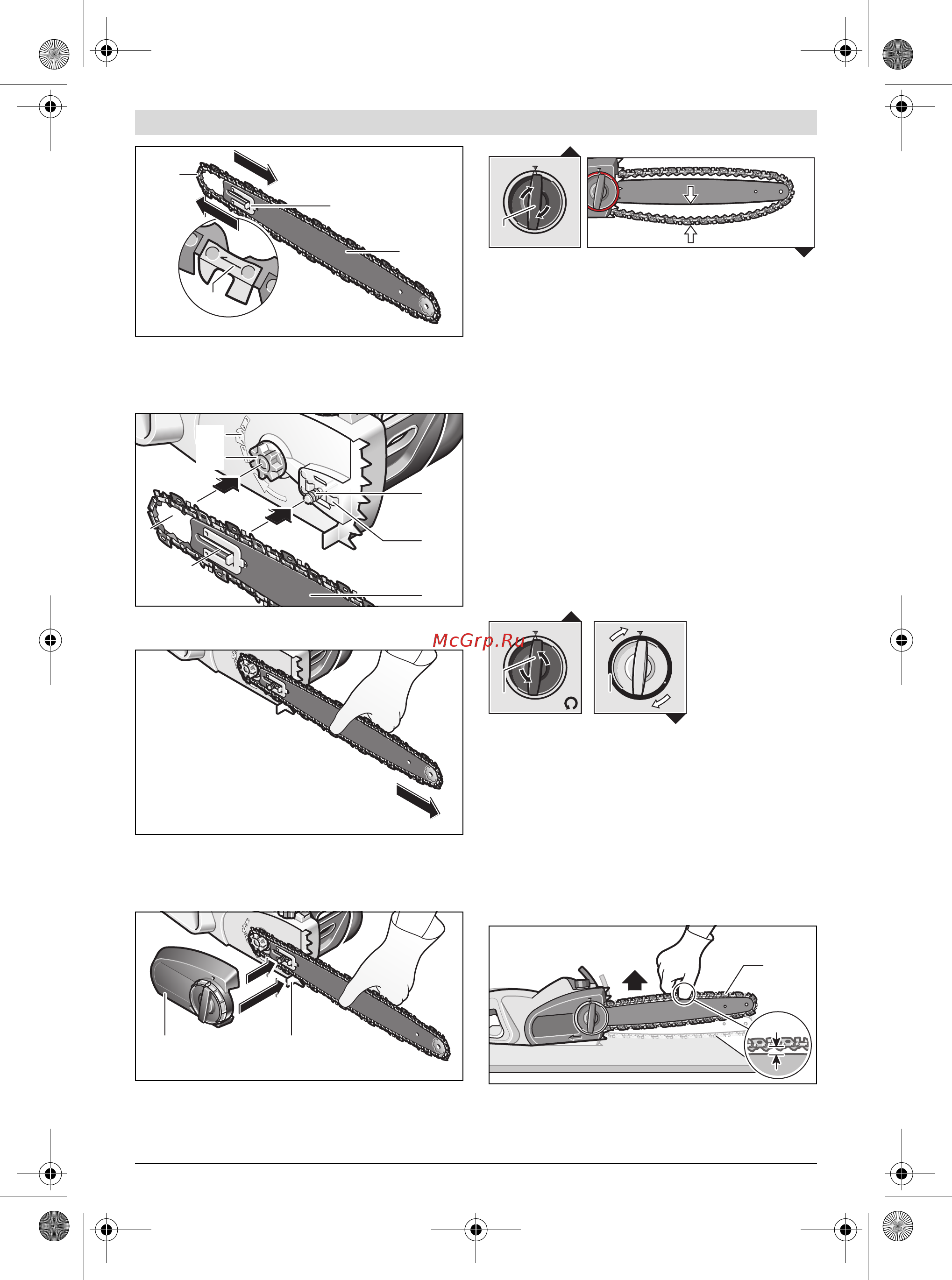 Bosch ake 40-19 s [79/328] Zaagketting spannen zie afbeelding a