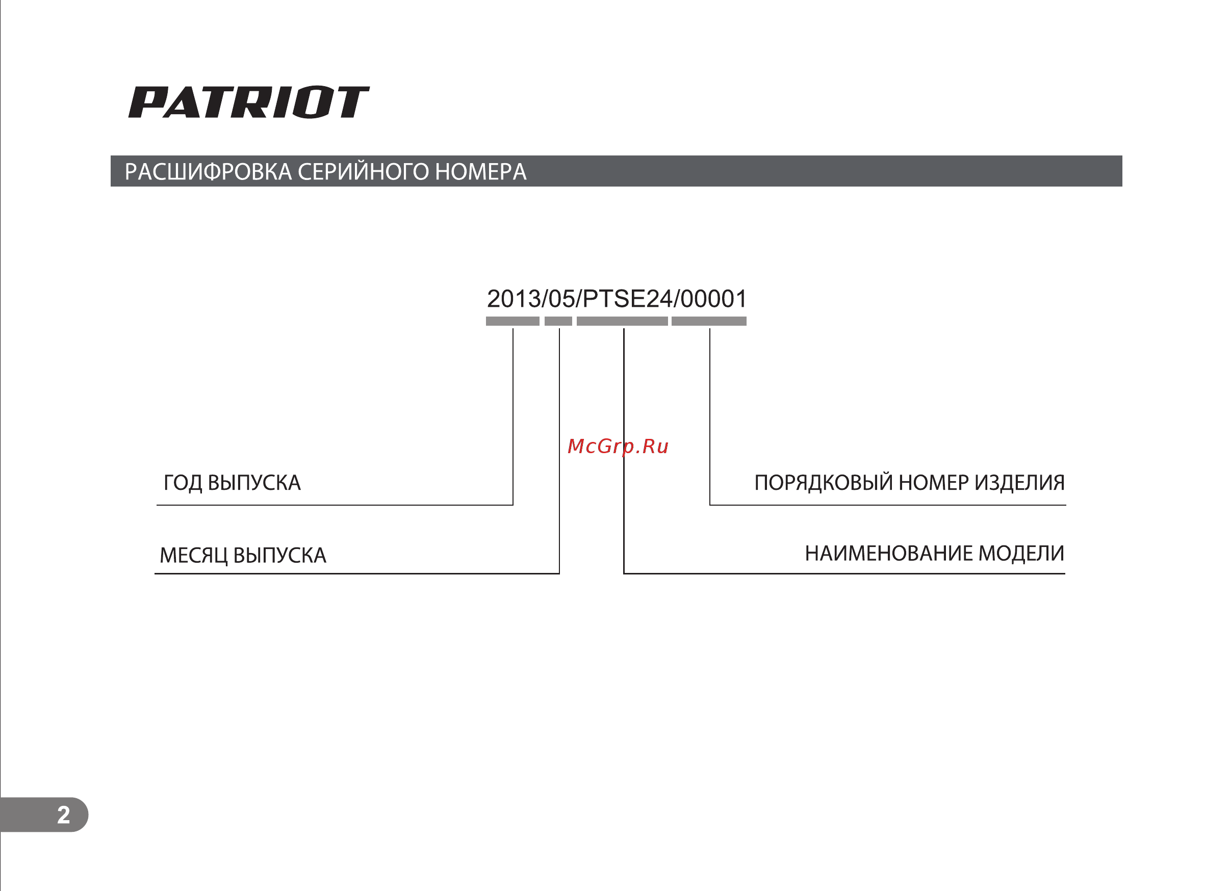 Patriot sE 24 732304620 [2/22] Страница 2