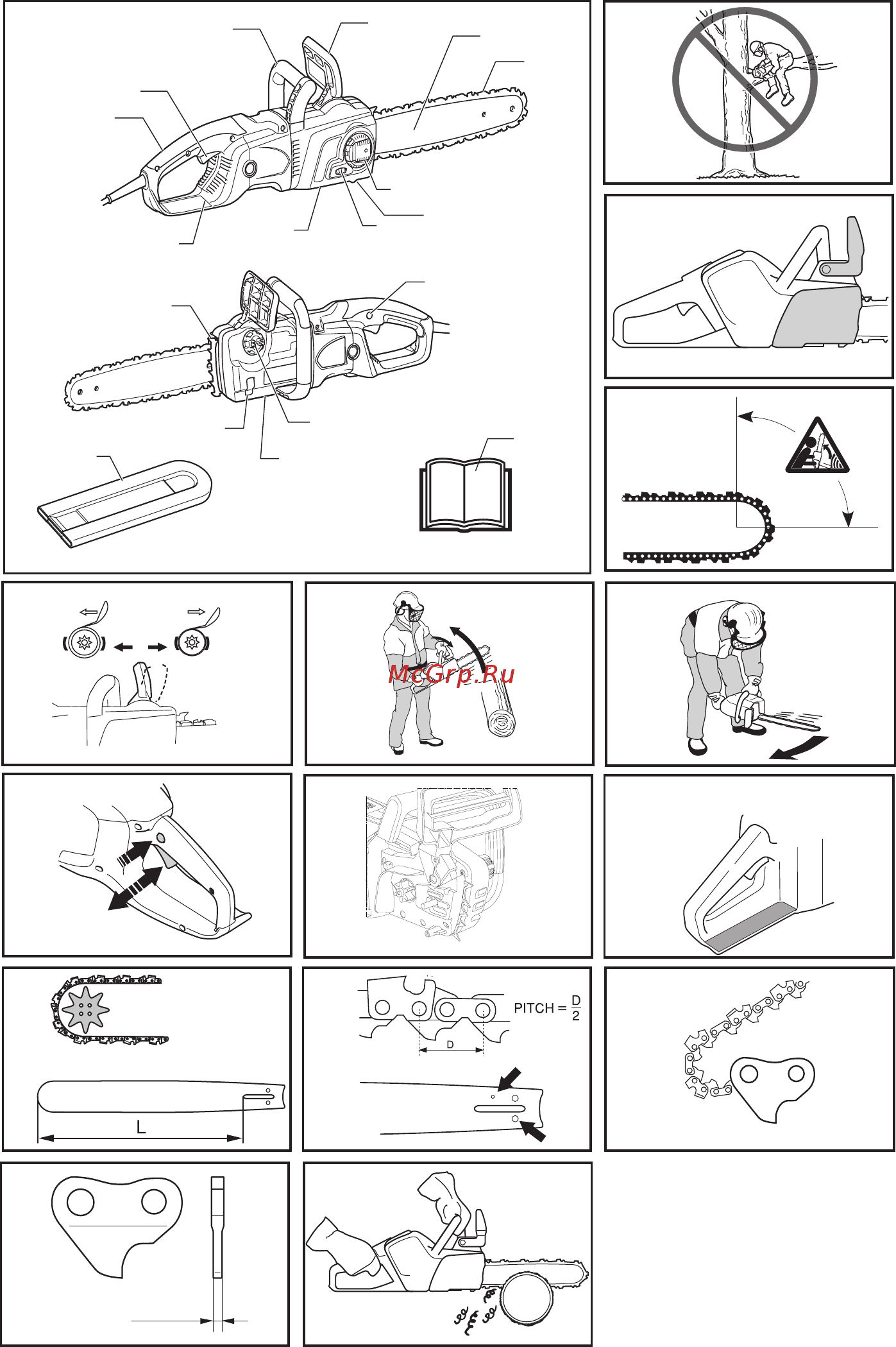Husqvarna 420EL 9672057-16 Инструкция по эксплуатации онлайн [2/606] 309553