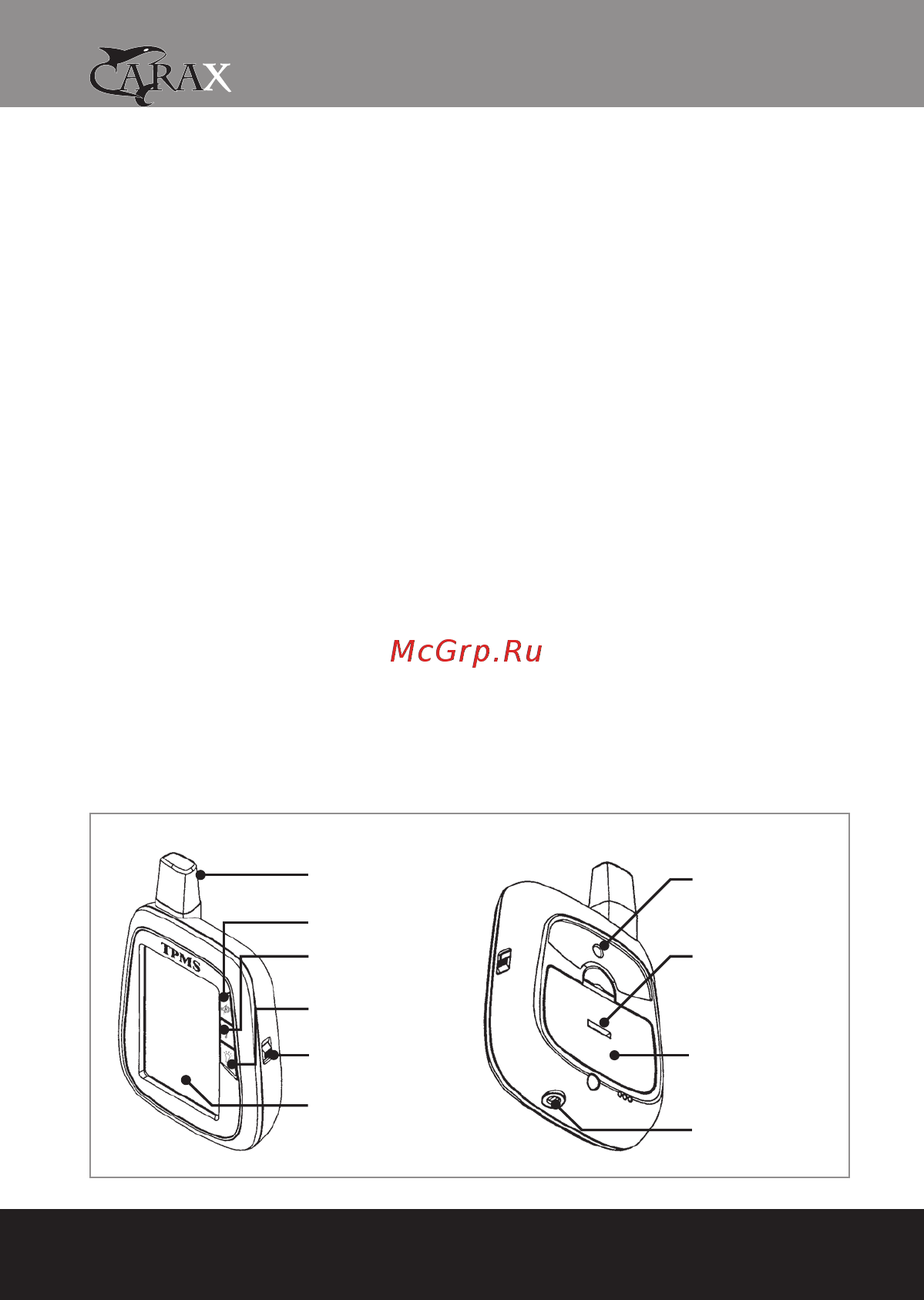 Carax TPMS CRX-1002 JDHJ12-P [5/31] Управление