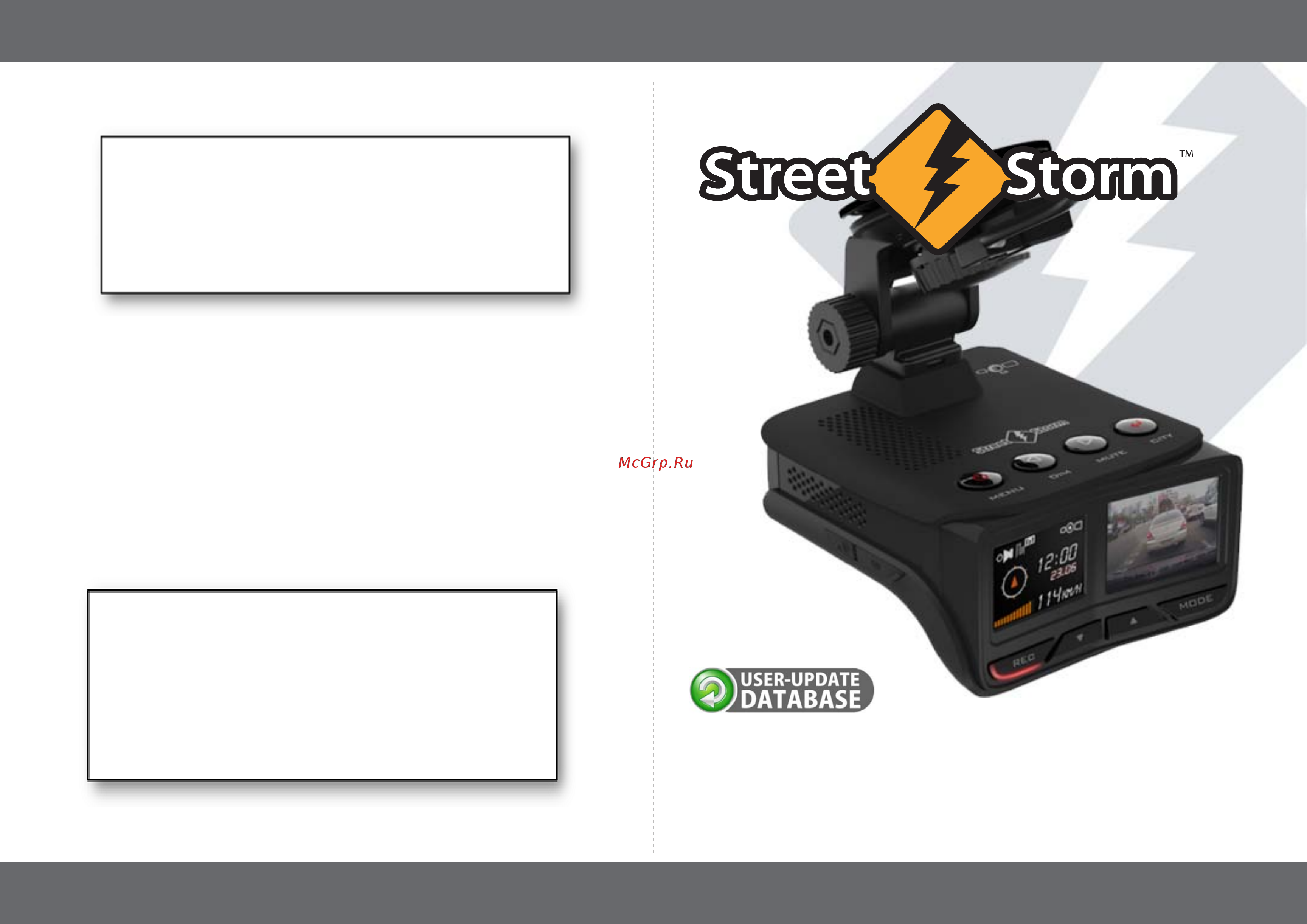 Street Storm Радар детектор, GPS STR 9970 Инструкция по эксплуатации онлайн