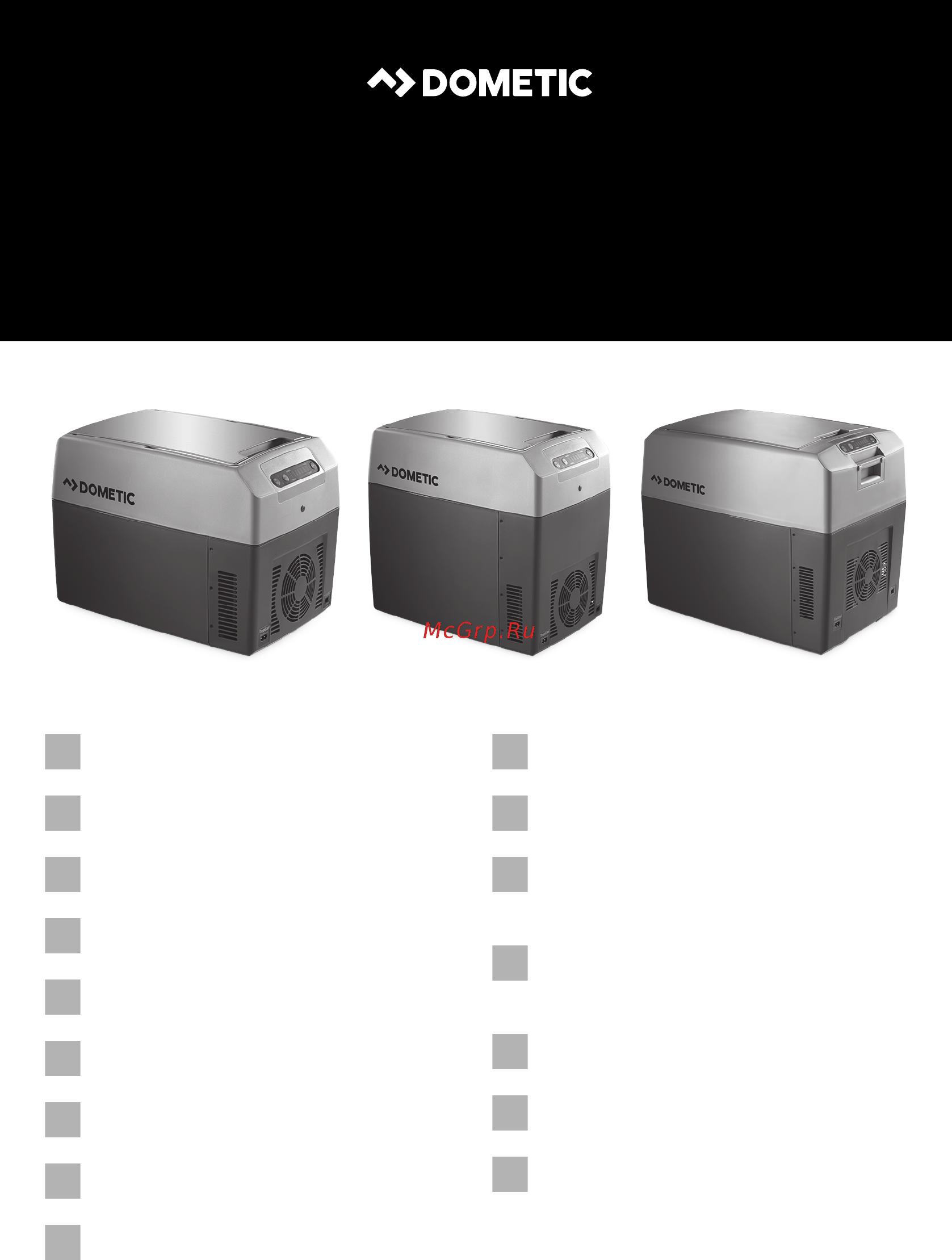 Dometic TropiCool TC-21FL 9105302085 Серый Инструкция по эксплуатации онлайн