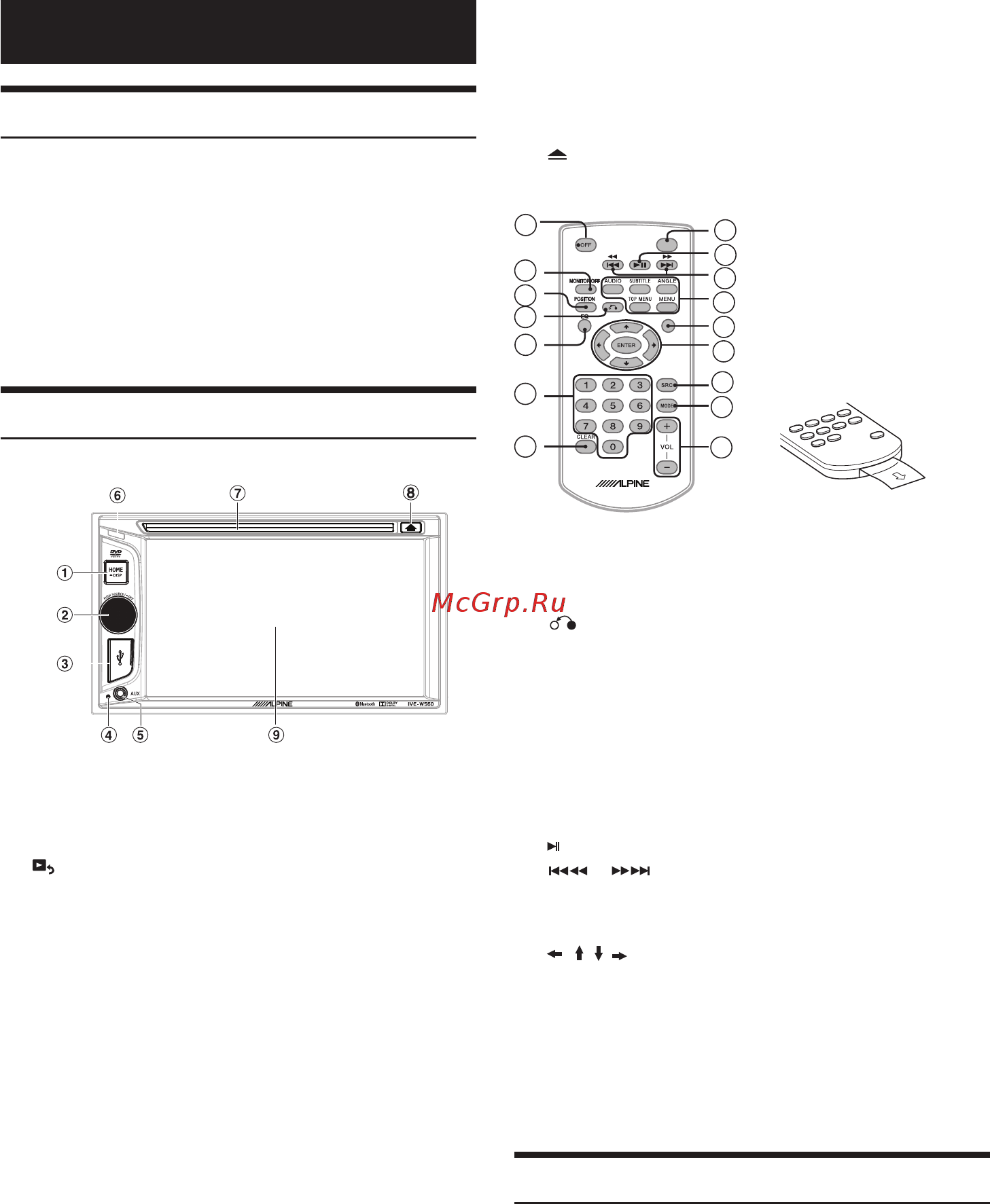 Alpine IVE-W560BT-(R) [40/96] Istruzioni preliminari