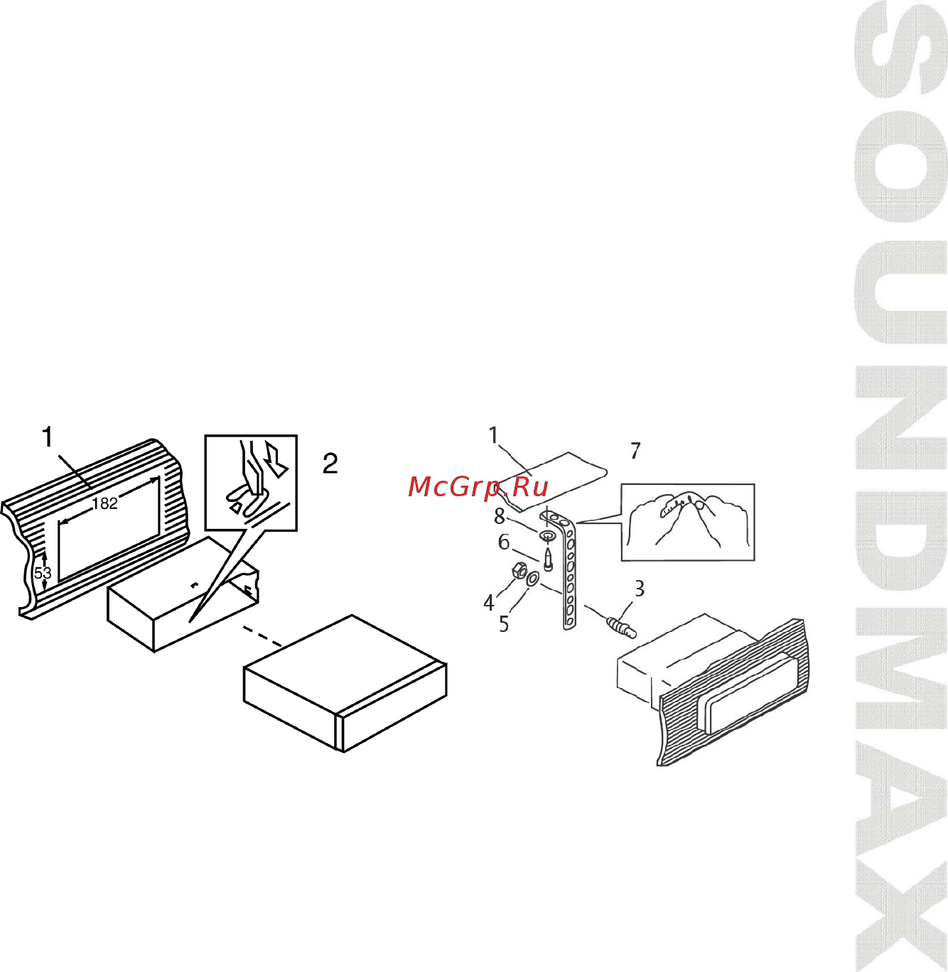 Soundmax SM-CCR3048F 4x45Вт [5/32] Installation connection