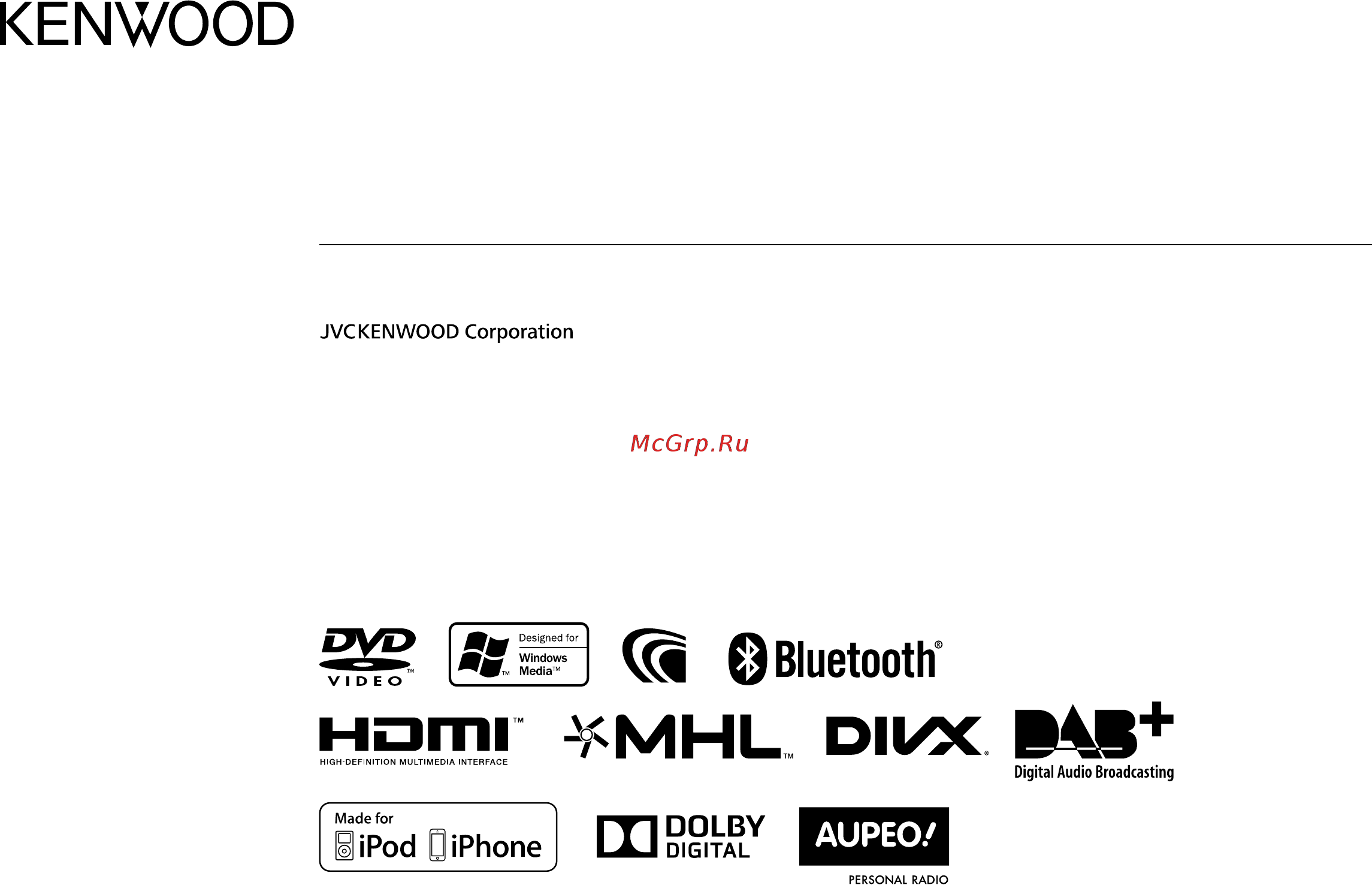 Kenwood DDX-5016BTR 4x50Вт Инструкция по эксплуатации онлайн