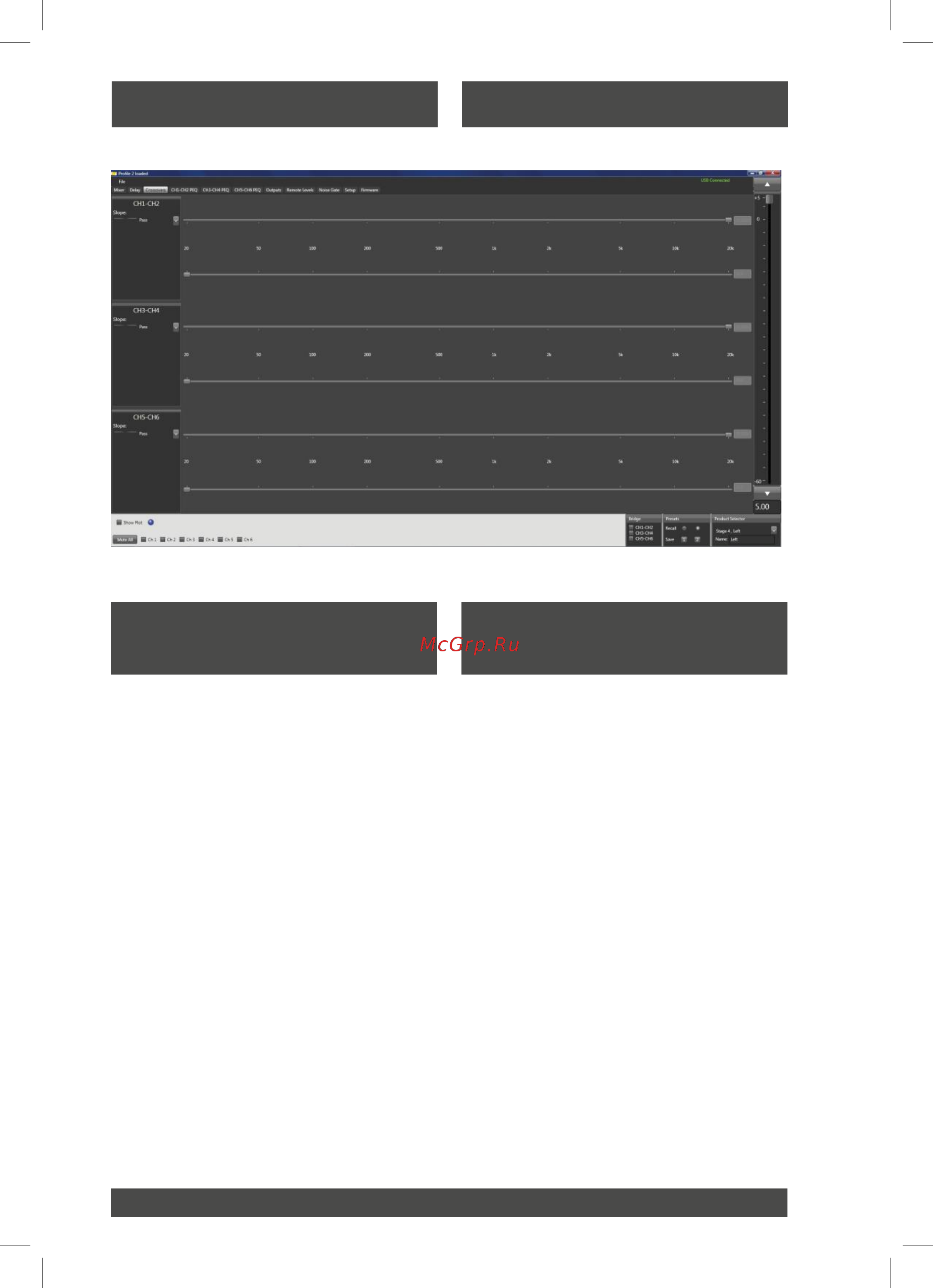 Eton STAGE DSP STAGE 4 DSP [43/88] Crossover kanal auswahl fenster