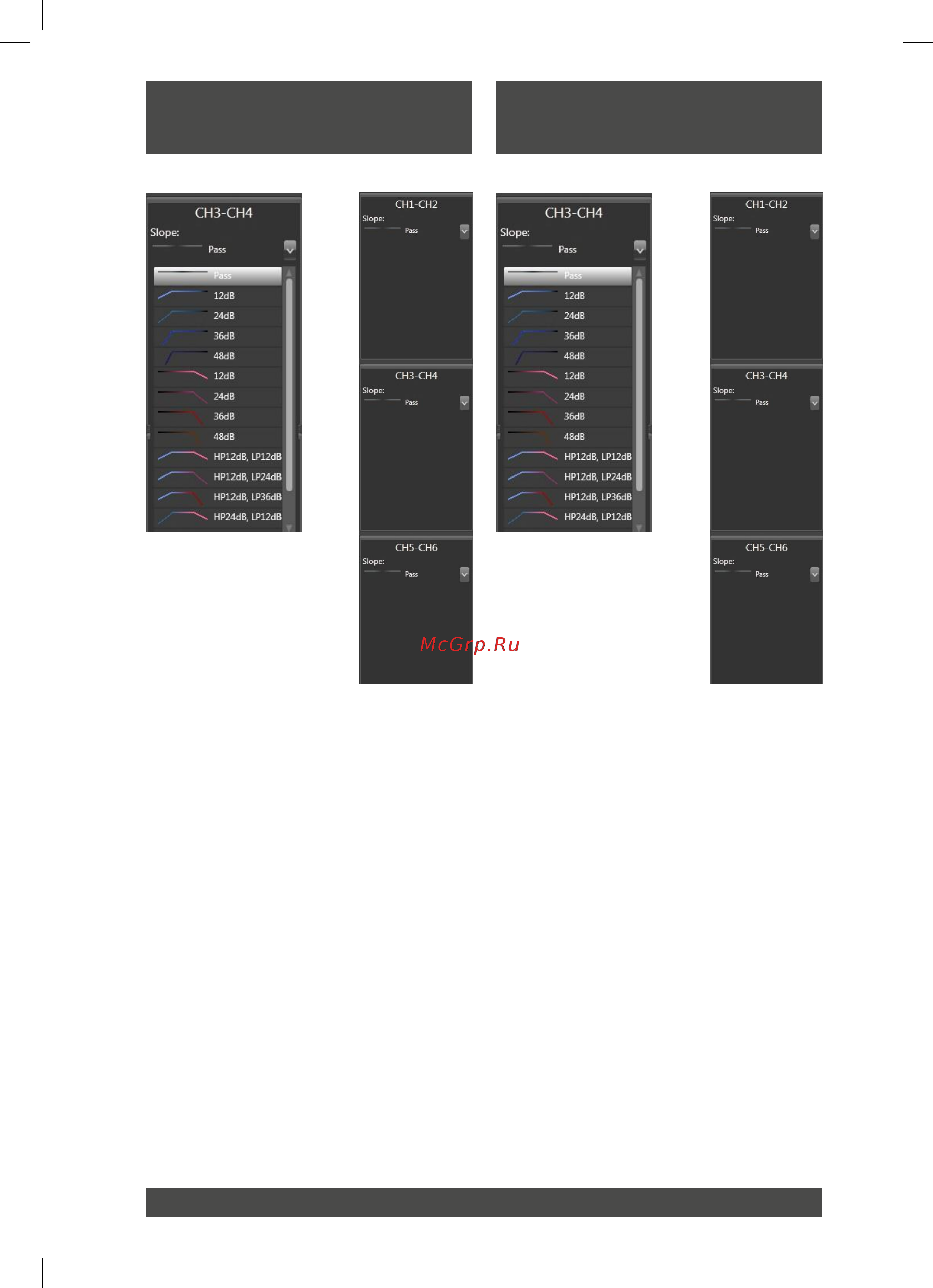 Eton STAGE DSP STAGE 4 DSP [44/88] Crossover type auswahl fenster
