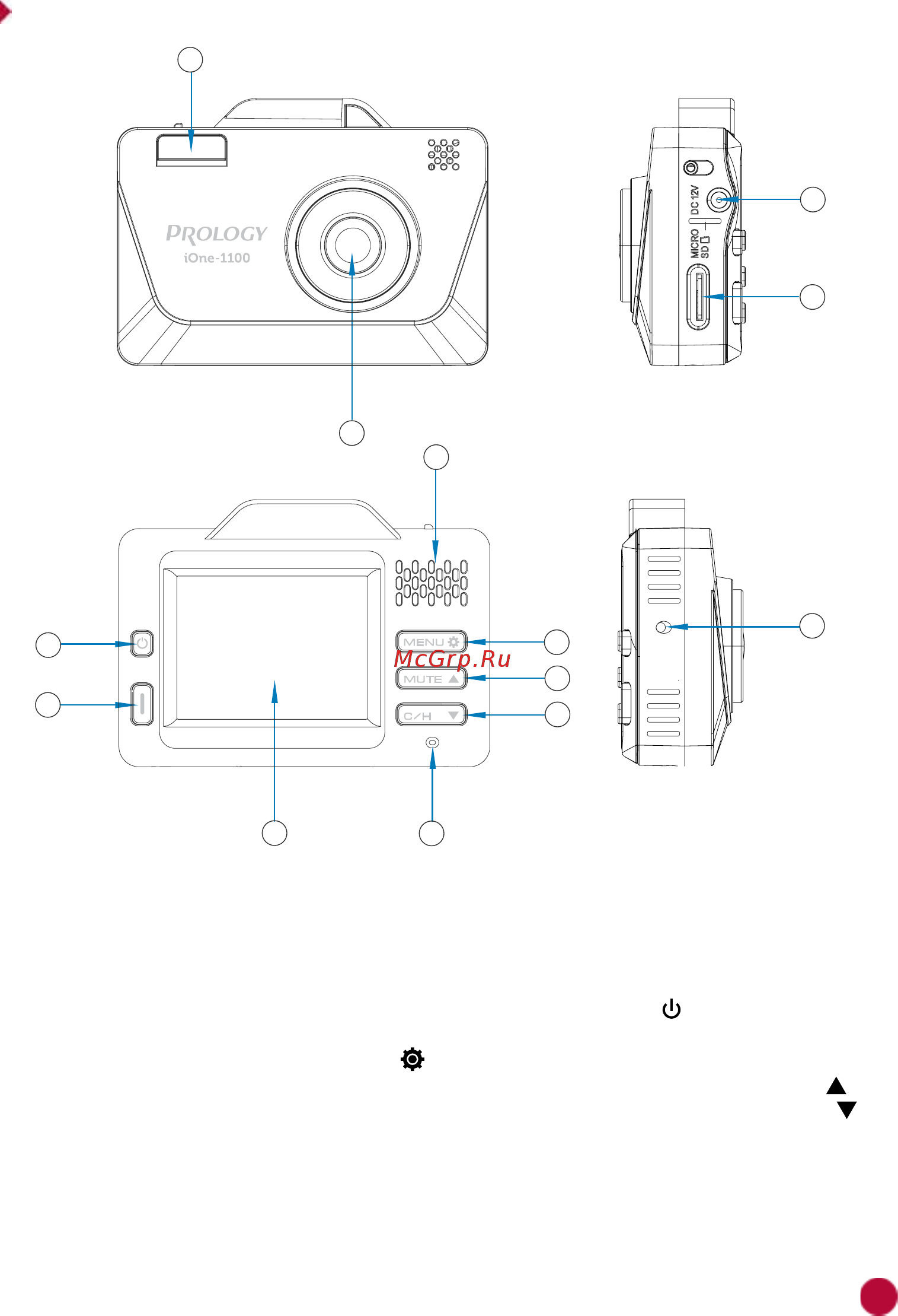 Prology Радар детектор, GPS iOne-1100 [4/19] Внешний вид устройства