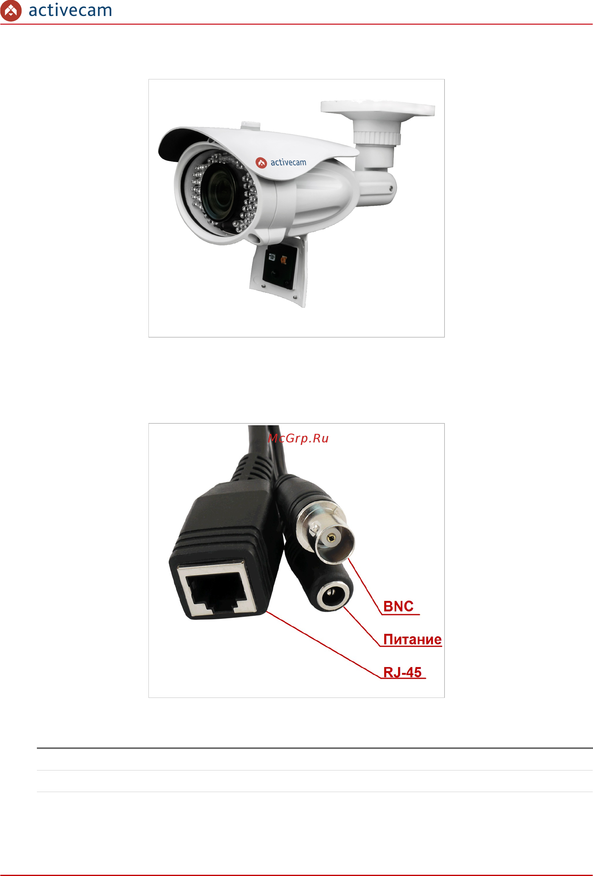 ActiveCam AC-D1020 [8/85] Для подключения к ip камере ac d2023ir5 используются