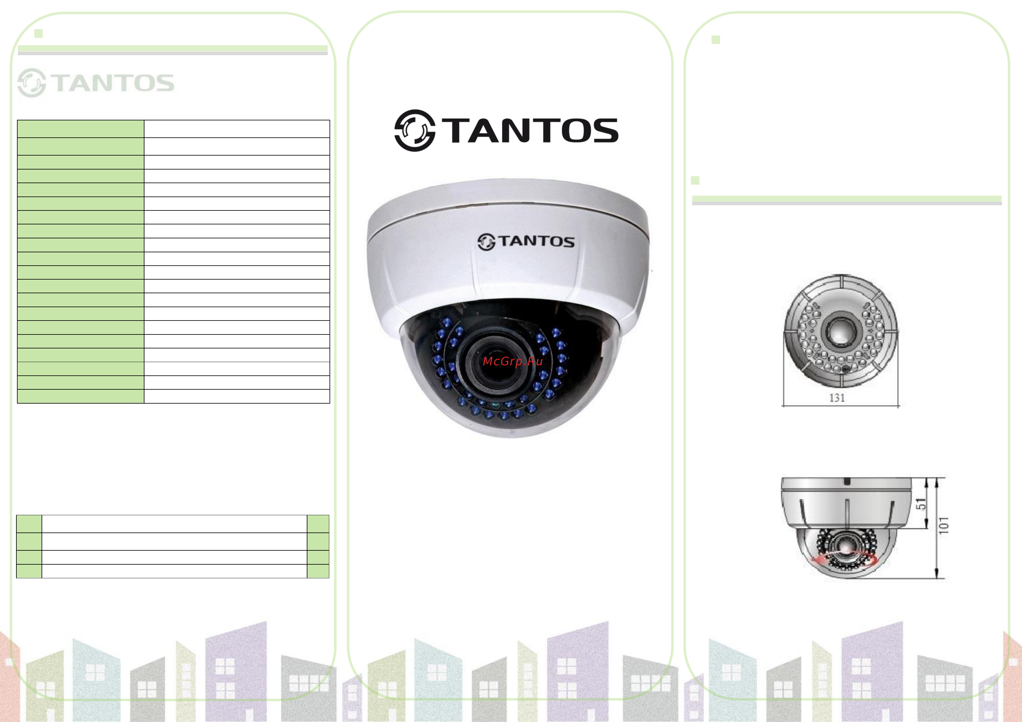 Tantos TSc-Di720pAHD(3.6) Инструкция по эксплуатации онлайн
