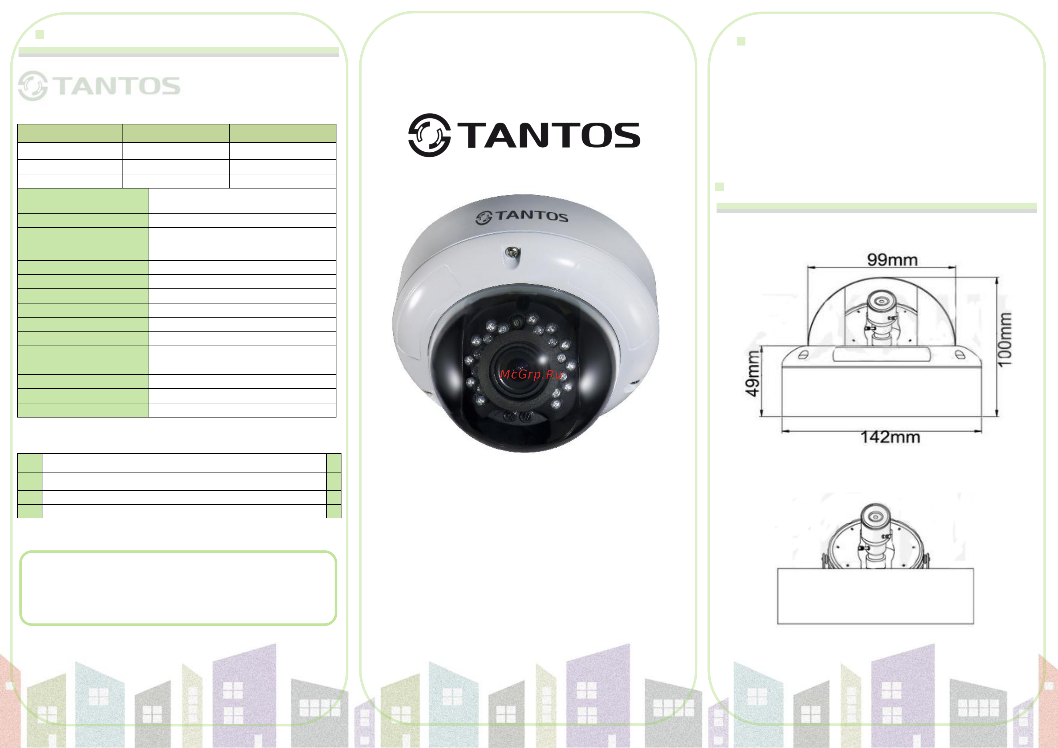 Tantos TSc-DVi1080pAHDv (2.8-12) Инструкция по эксплуатации онлайн