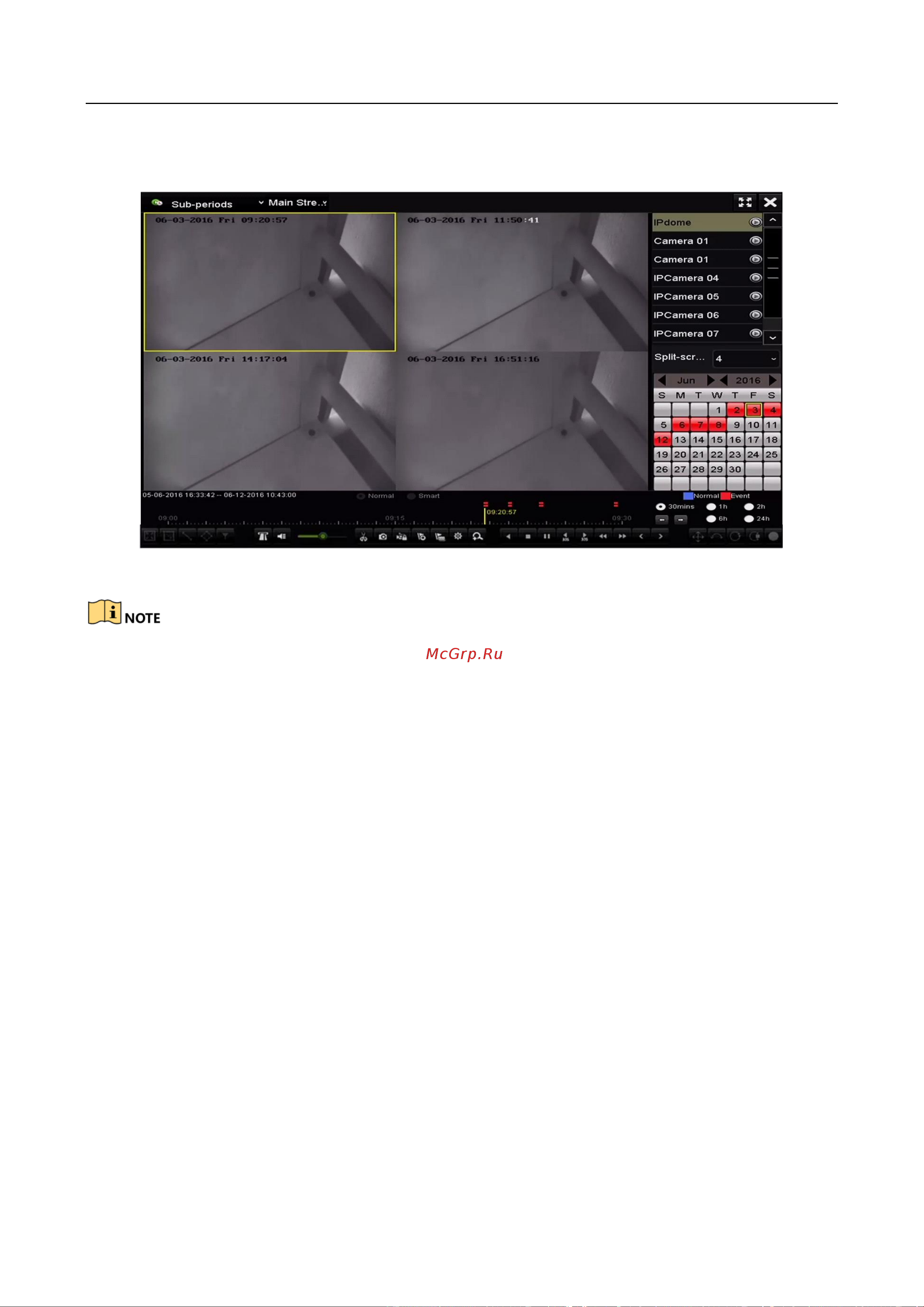 Hikvision DS-8664NI-I8 [126/284] Воспроизведение при помощи записей журнала