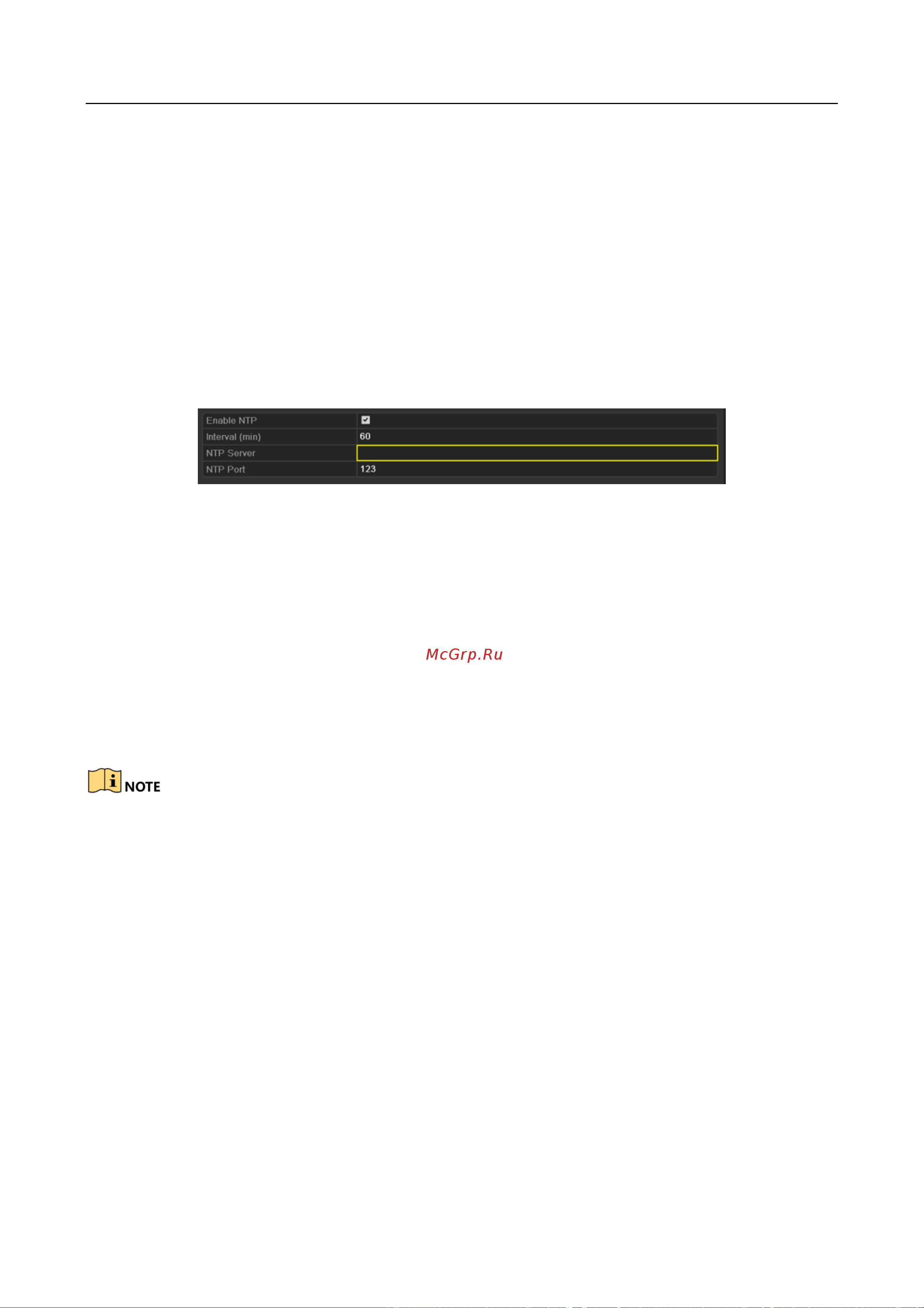Hikvision DS-7716NI-K4/16P [195/284] Настройка ntp сервера