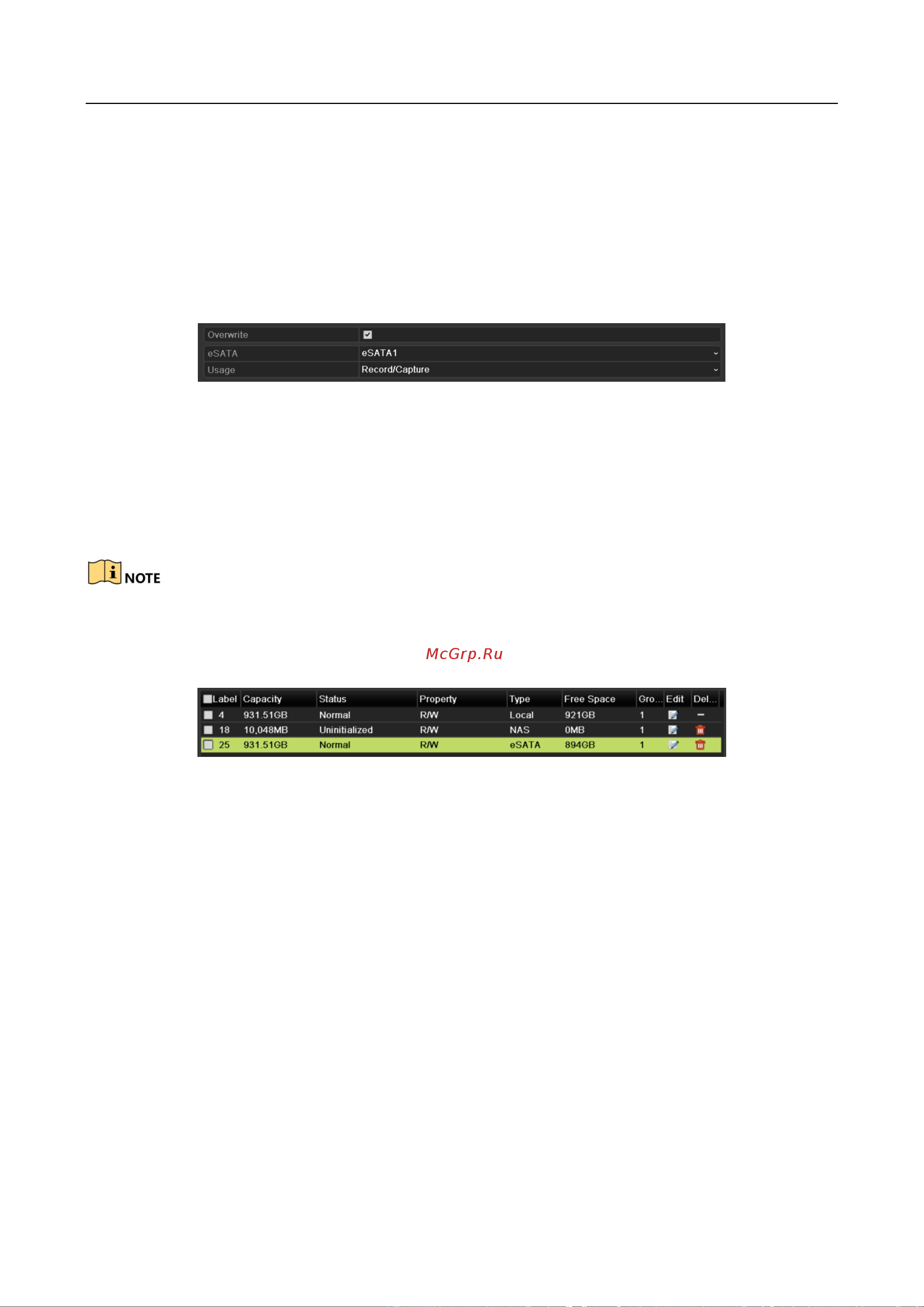 Hikvision DS-8664NI-I8 [225/284] Управление hdd группами