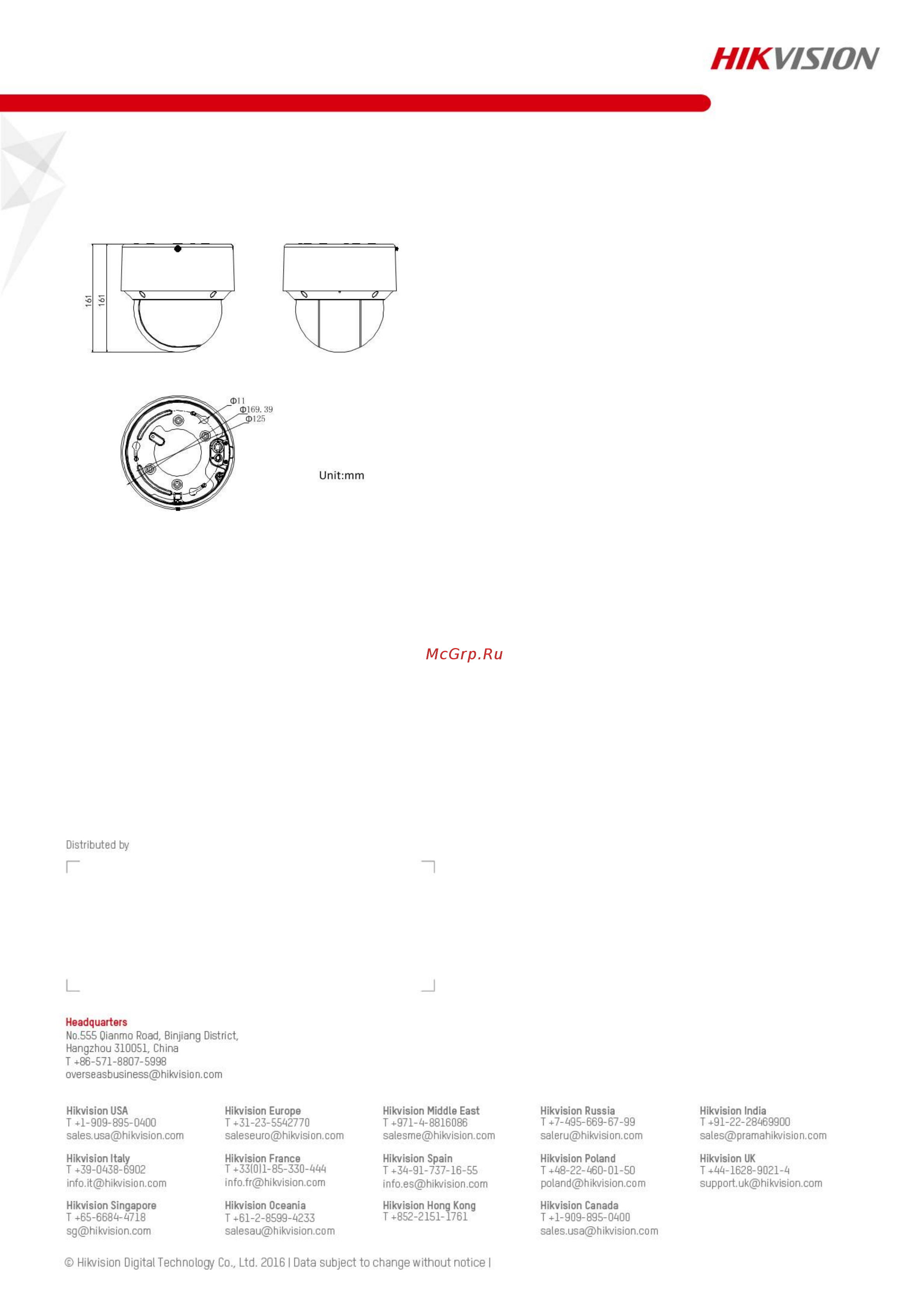 Hikvision DS-2DE6A220IW-DE [4/4] Order modelдоступные модели
