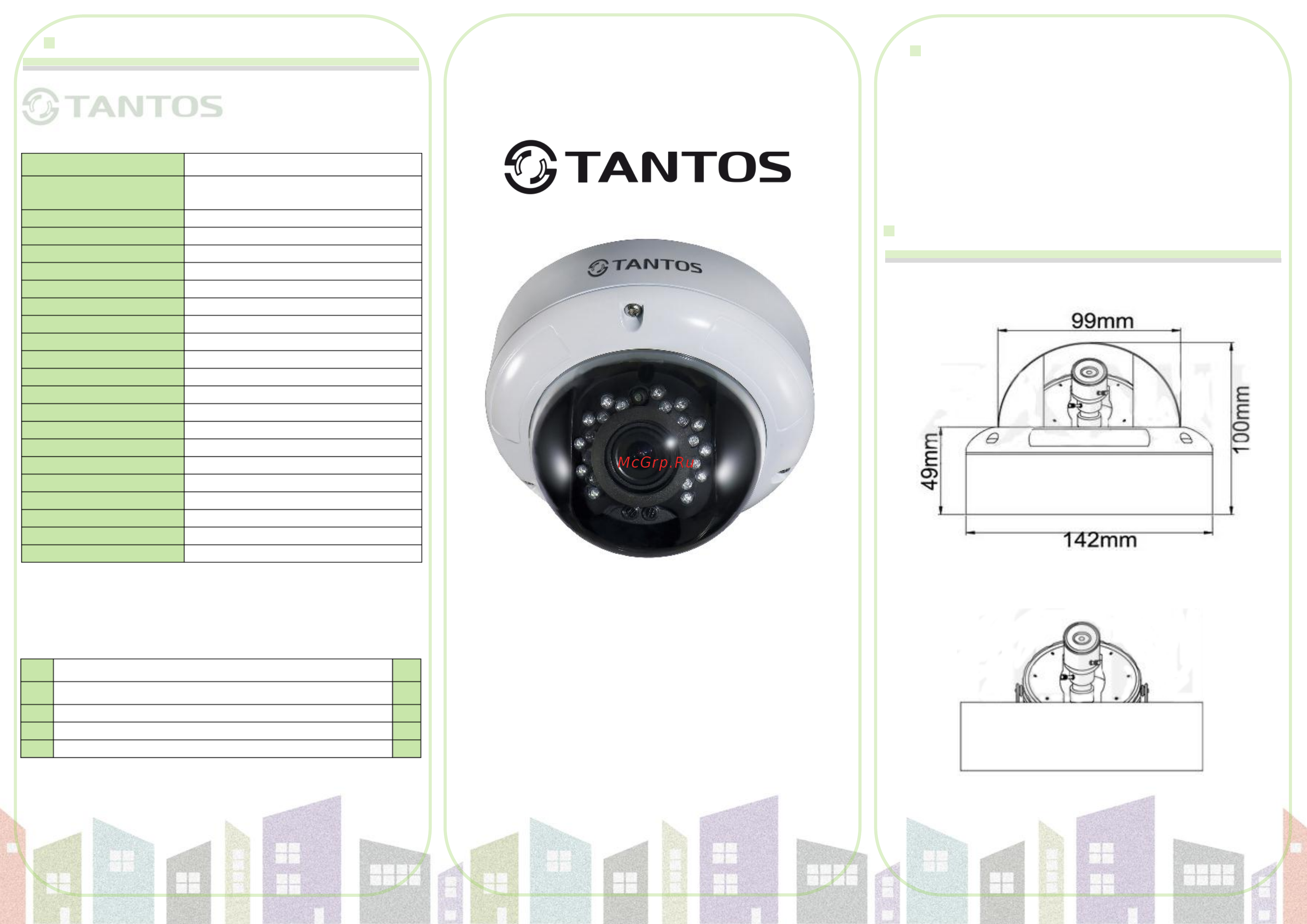 Tantos TSc-DVi960HV (2.8-12) Инструкция по эксплуатации онлайн