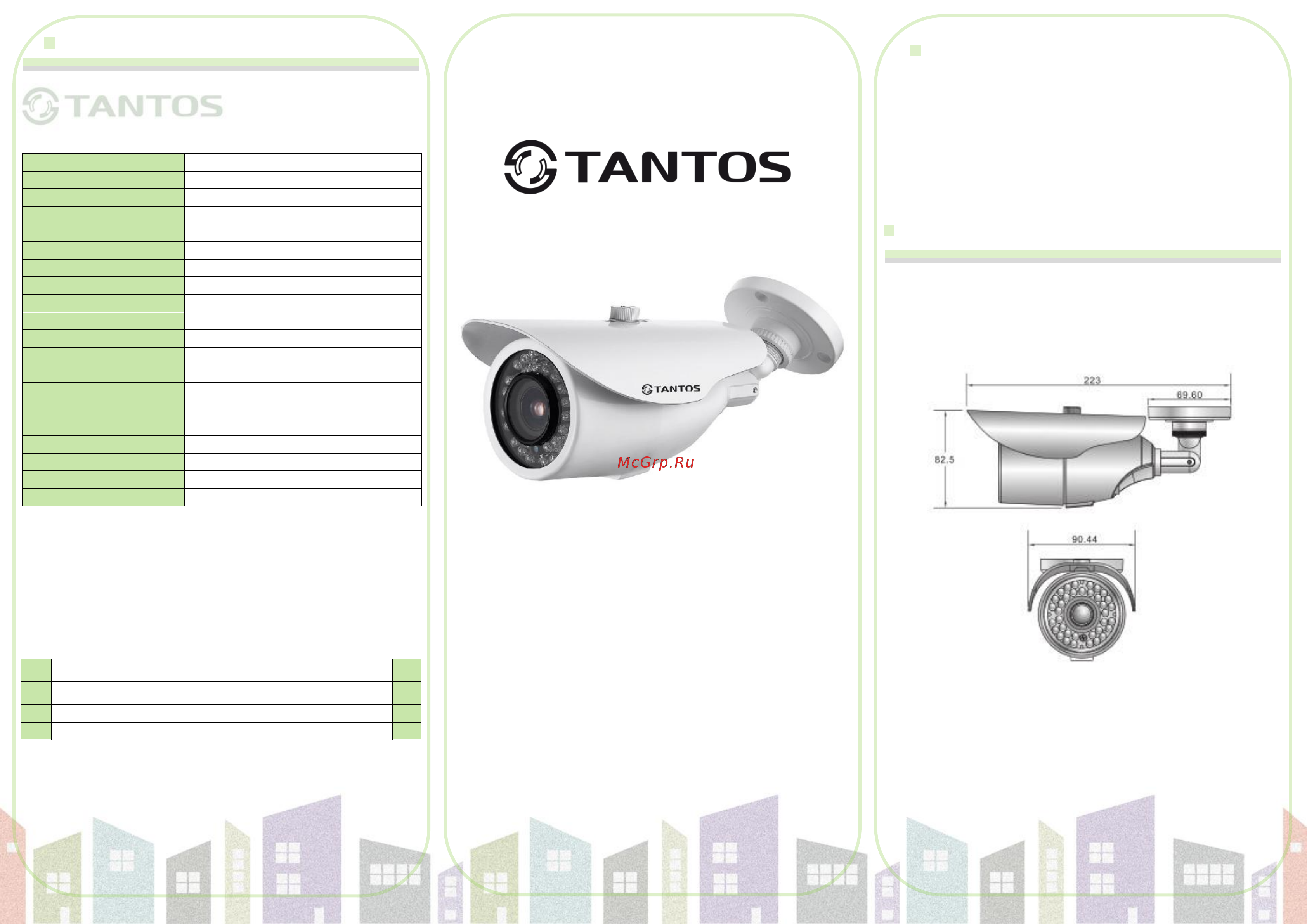 Tantos TSc-P720pAHD(2.8-12) Инструкция по эксплуатации онлайн