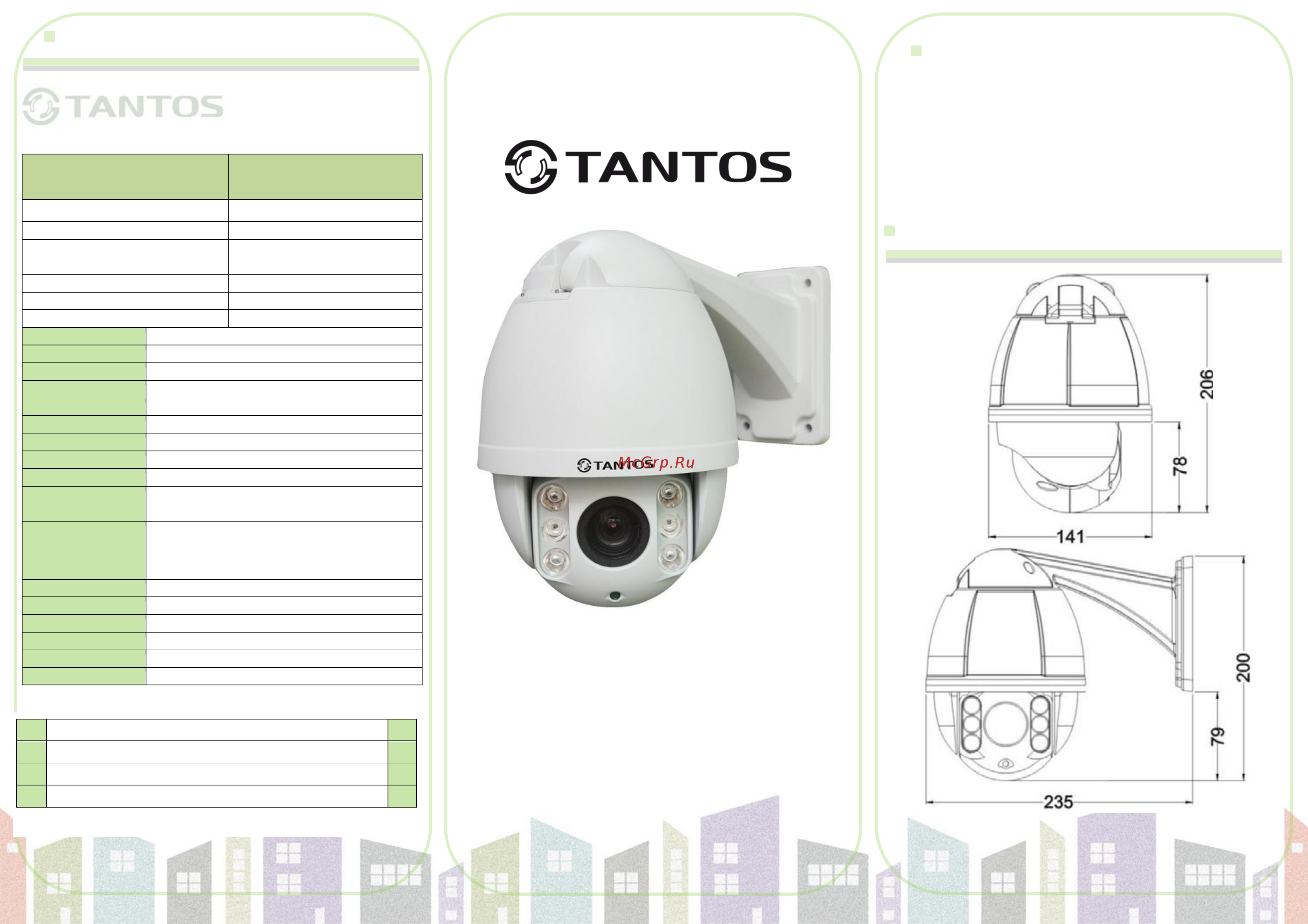 Tantos TSc-SDW1080pZ10IR Инструкция по эксплуатации онлайн