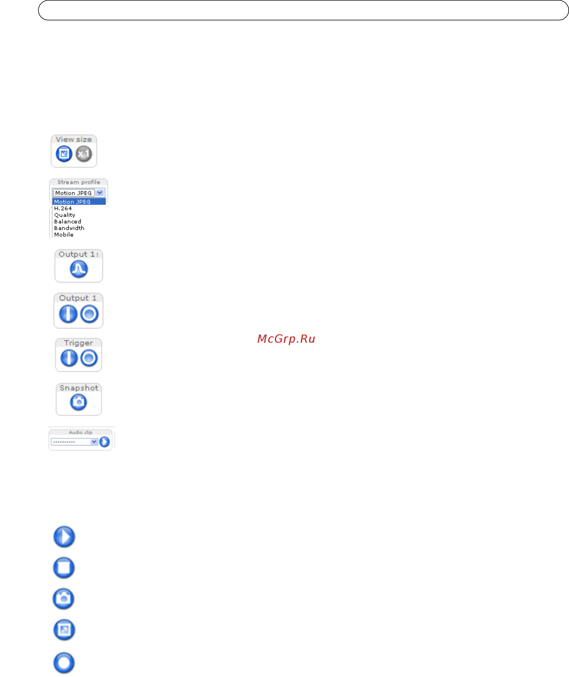 Axis P1344-E [10/69] Axis media control toolbar