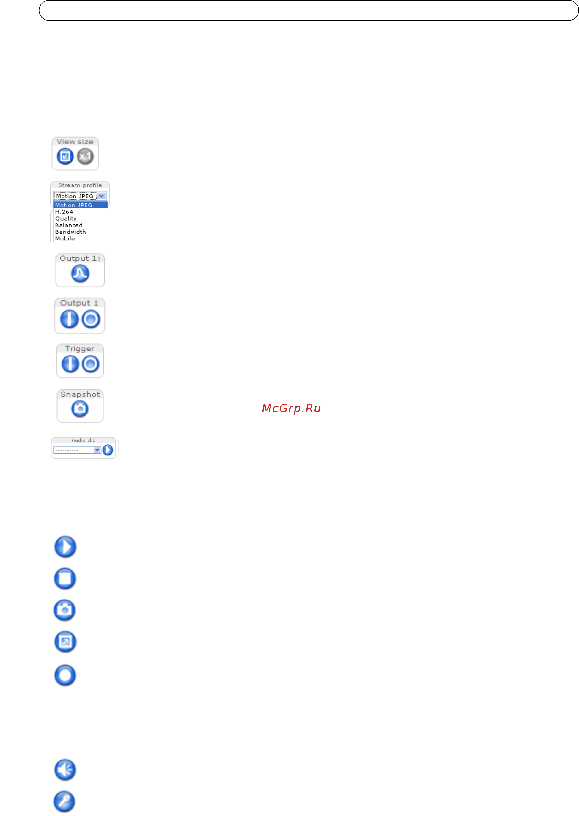 Axis P1347 [11/66] The live view page