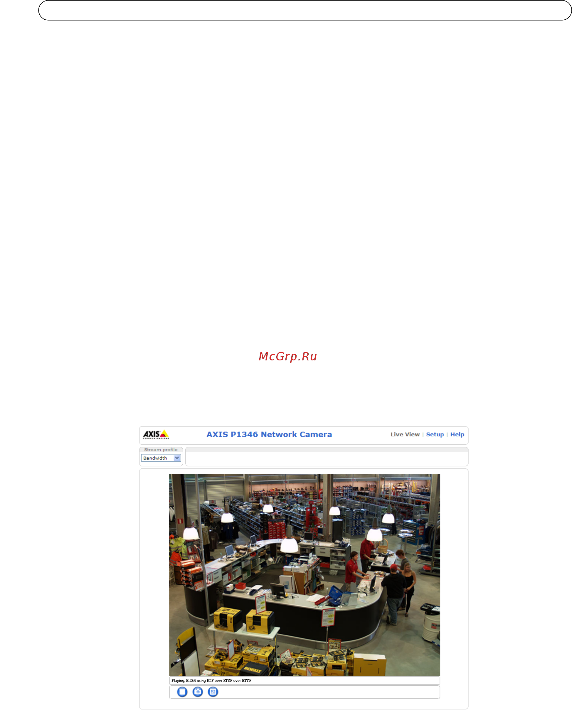 Axis P1347-E [8/66] Access from a browser