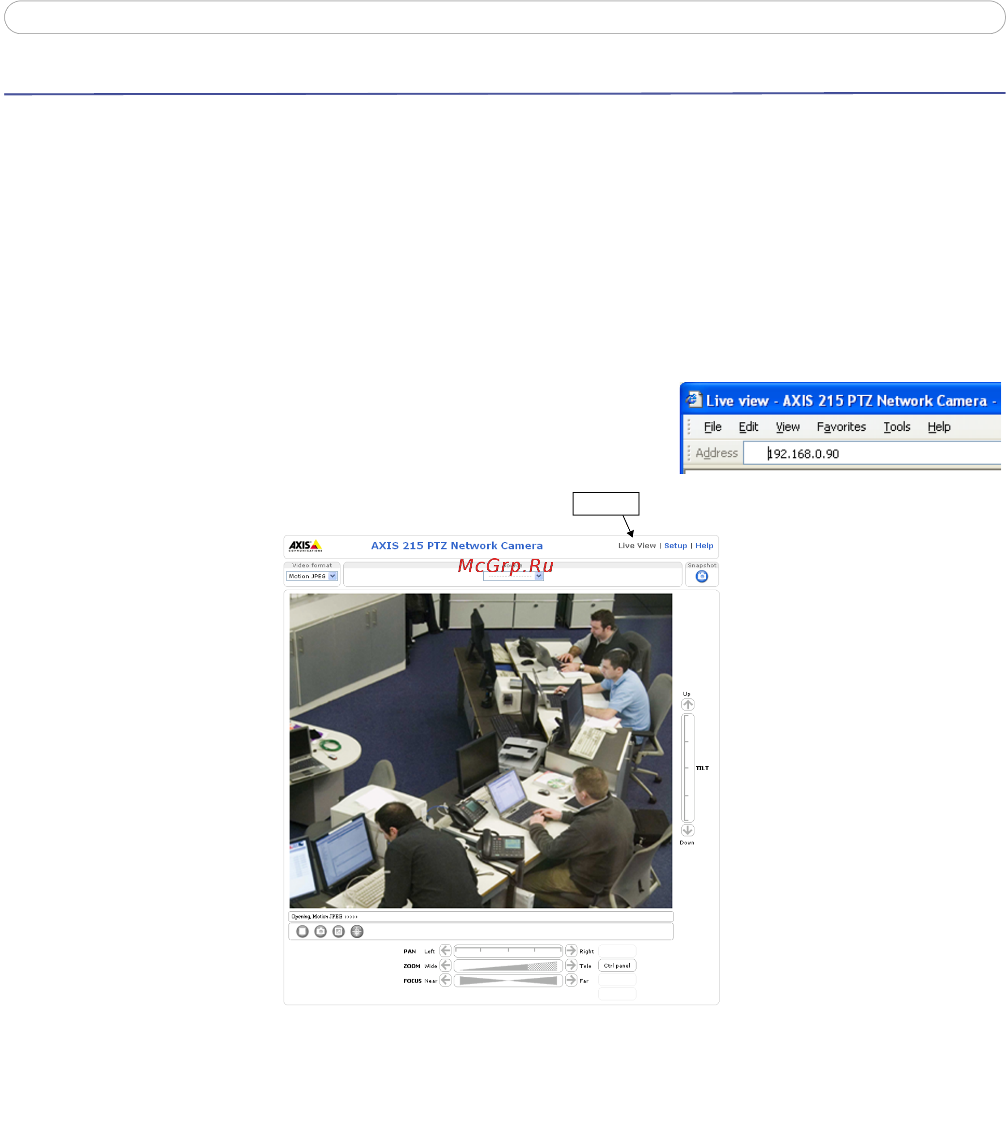 Axis 215PTZ-E [11/56] Accessing the setup tools from a browser