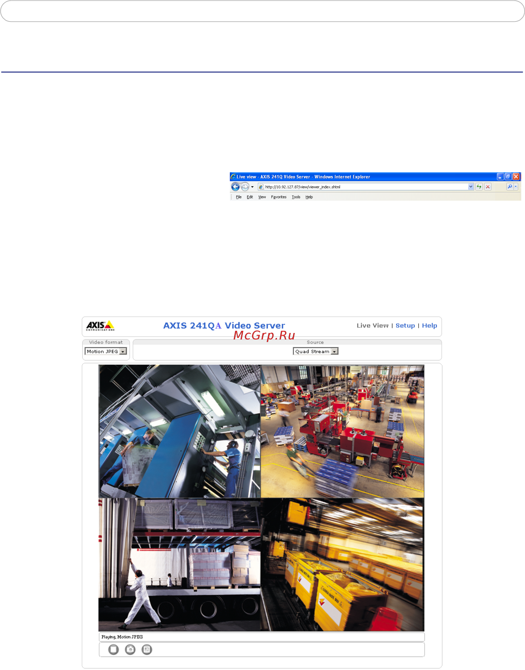 Axis 241Q [10/75] Using axis 241q 241s